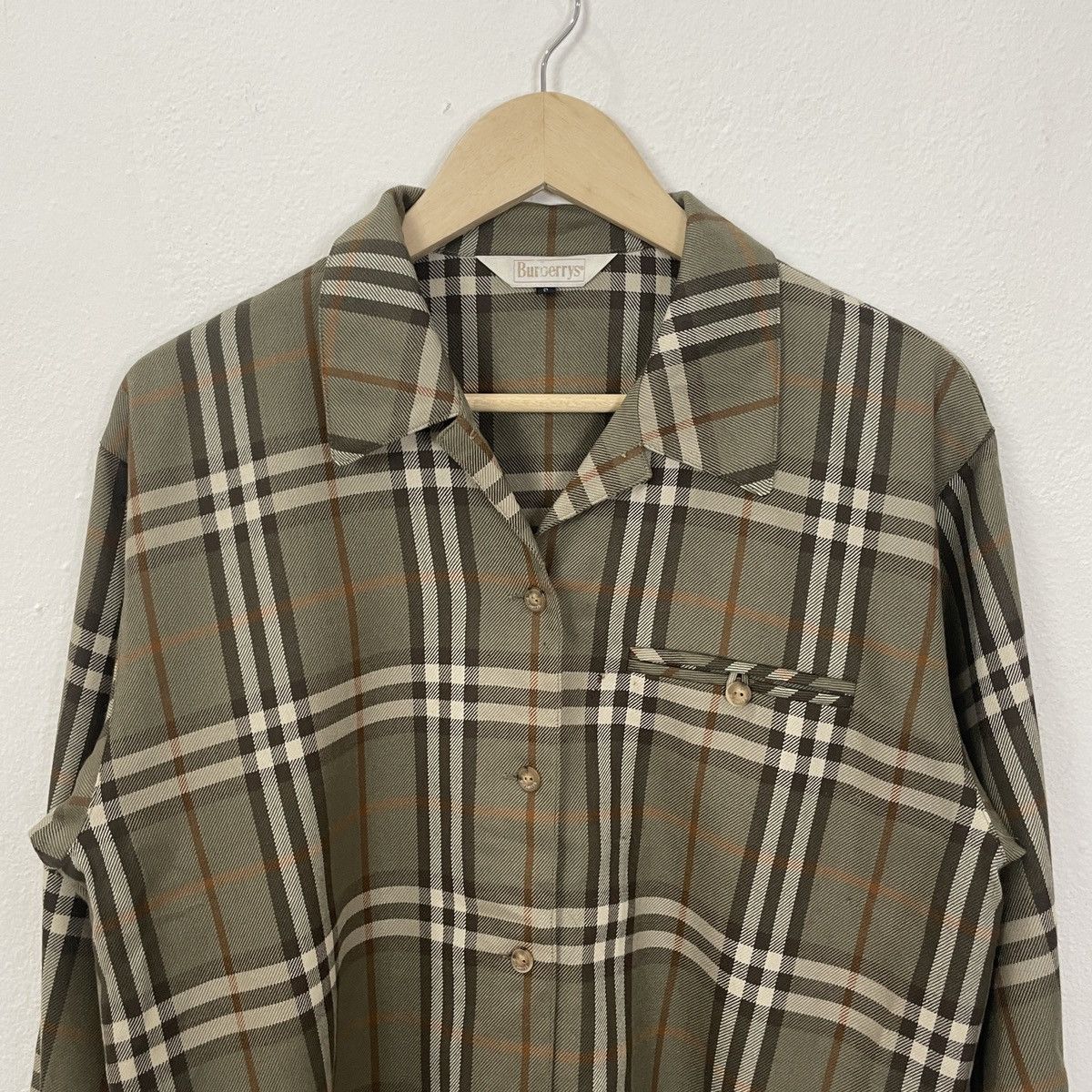 Burberry Vintage 90s Burberry’s Nova Check Button Ups Shirt Size US M / EU 48-50 / 2 - 4 Thumbnail