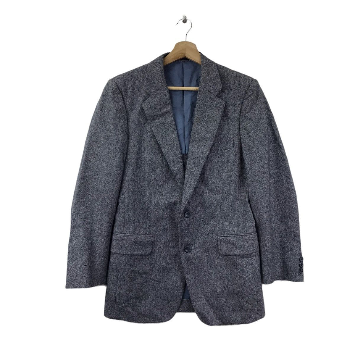 Burberry Vintage BURBERRYS London Plain Grey Blazer Coat Jacket Size US S / EU 44-46 / 1 - 1 Thumbnail