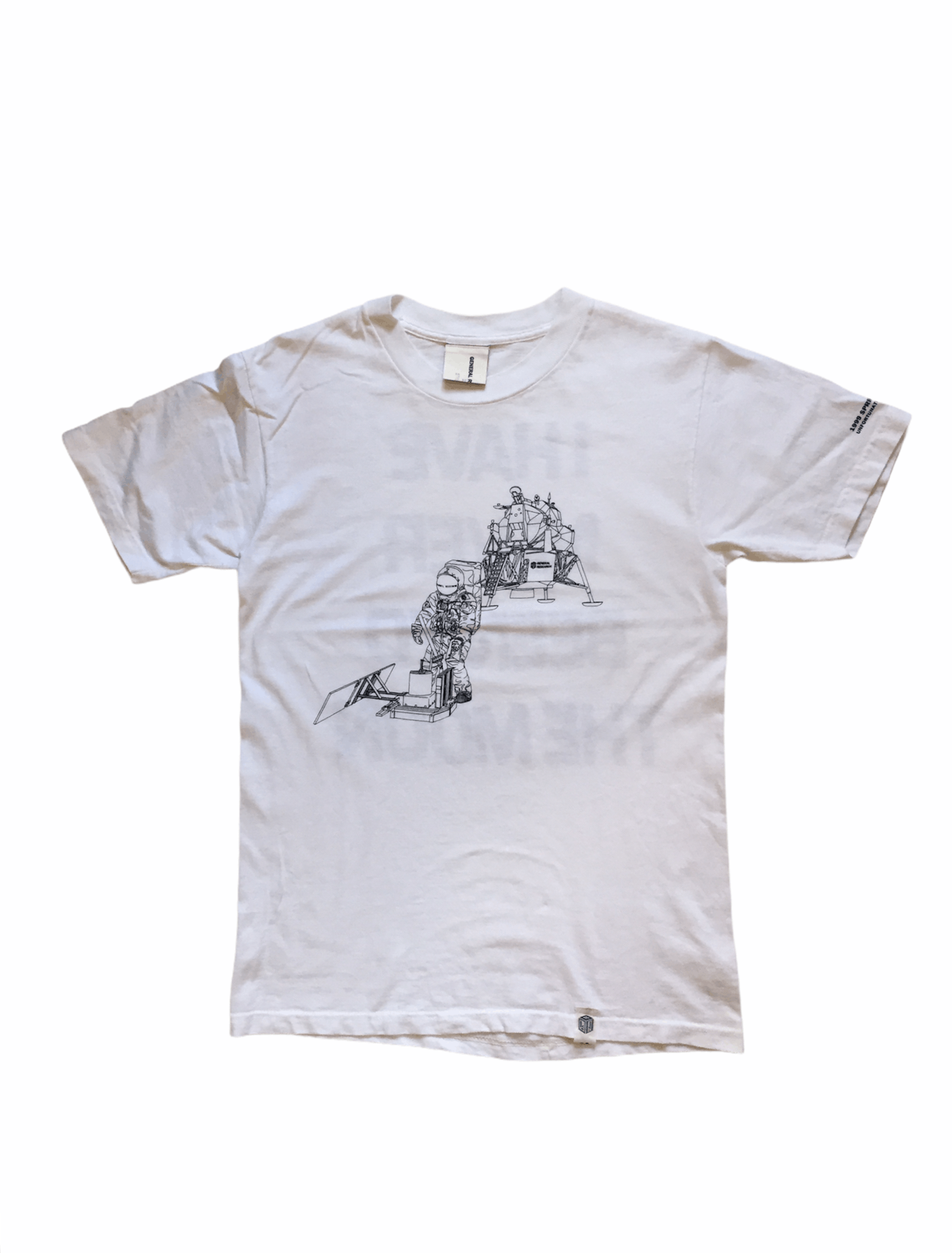 Pre-owned General Research X Mountain Research Ss99 Astronaut Moon Tee In White