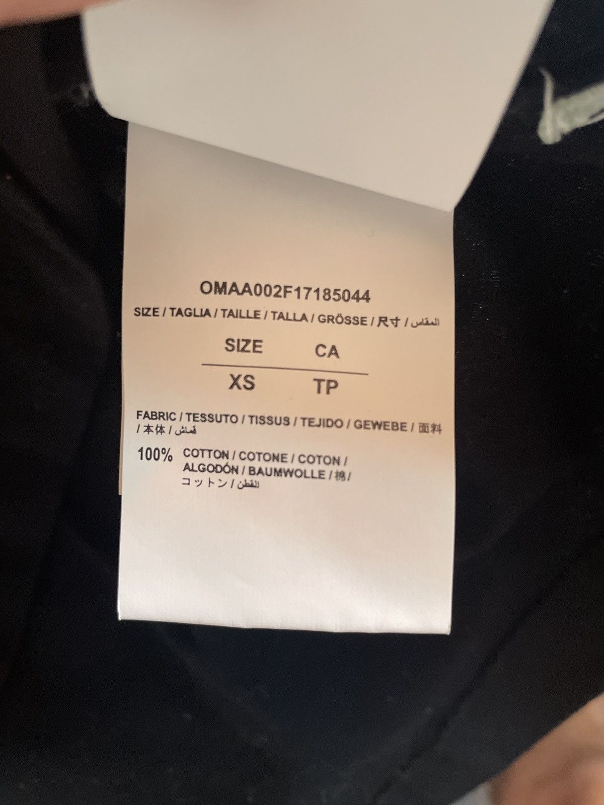 Off-White Off White I just was thinking S/S Tee Shirt black XS Size US XS / EU 42 / 0 - 4 Thumbnail