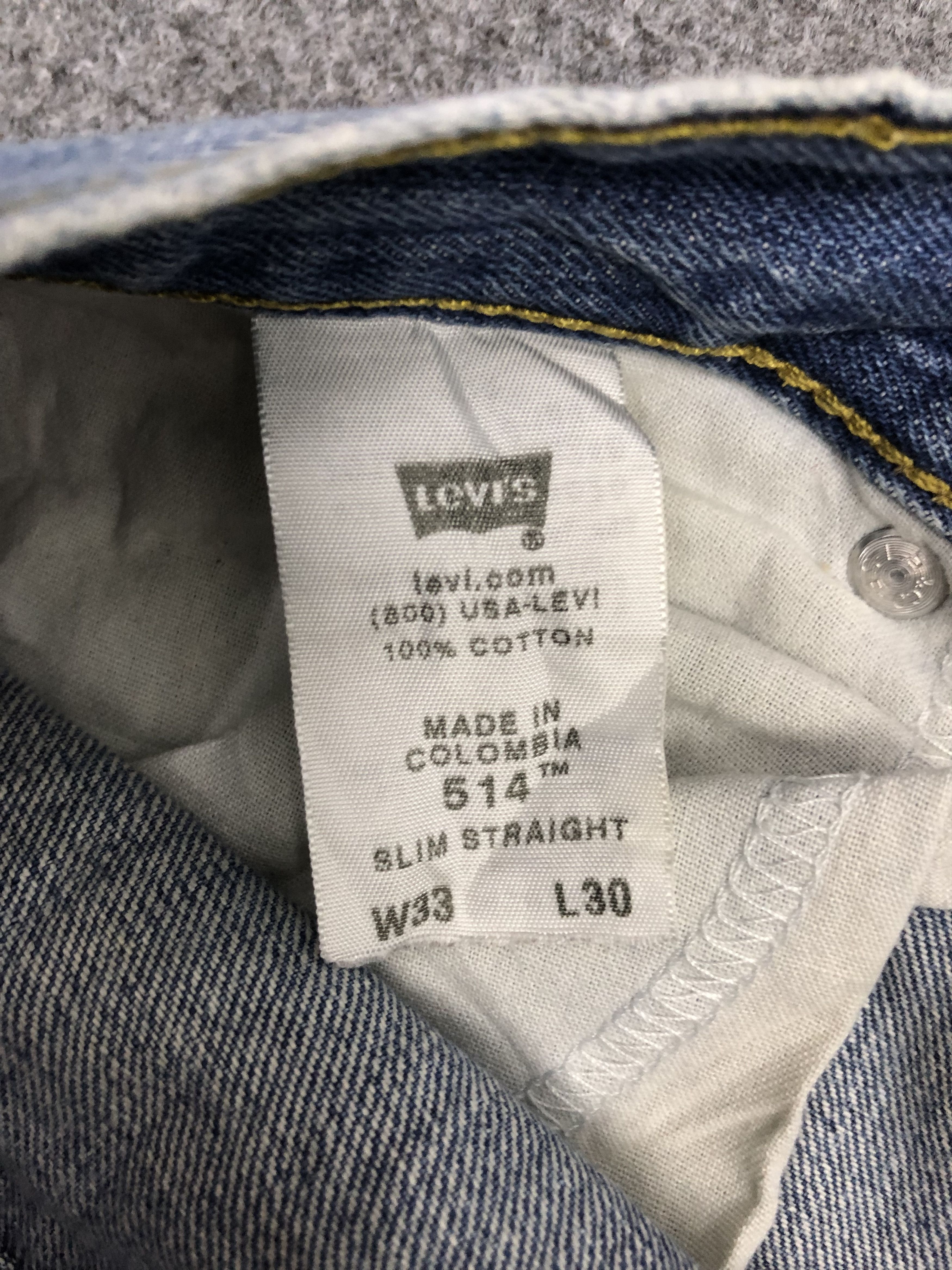 Levi's Vintage Distressed Levis 514 Faded Blue Jeans DP1266 Size US 34 / EU 50 - 6 Thumbnail