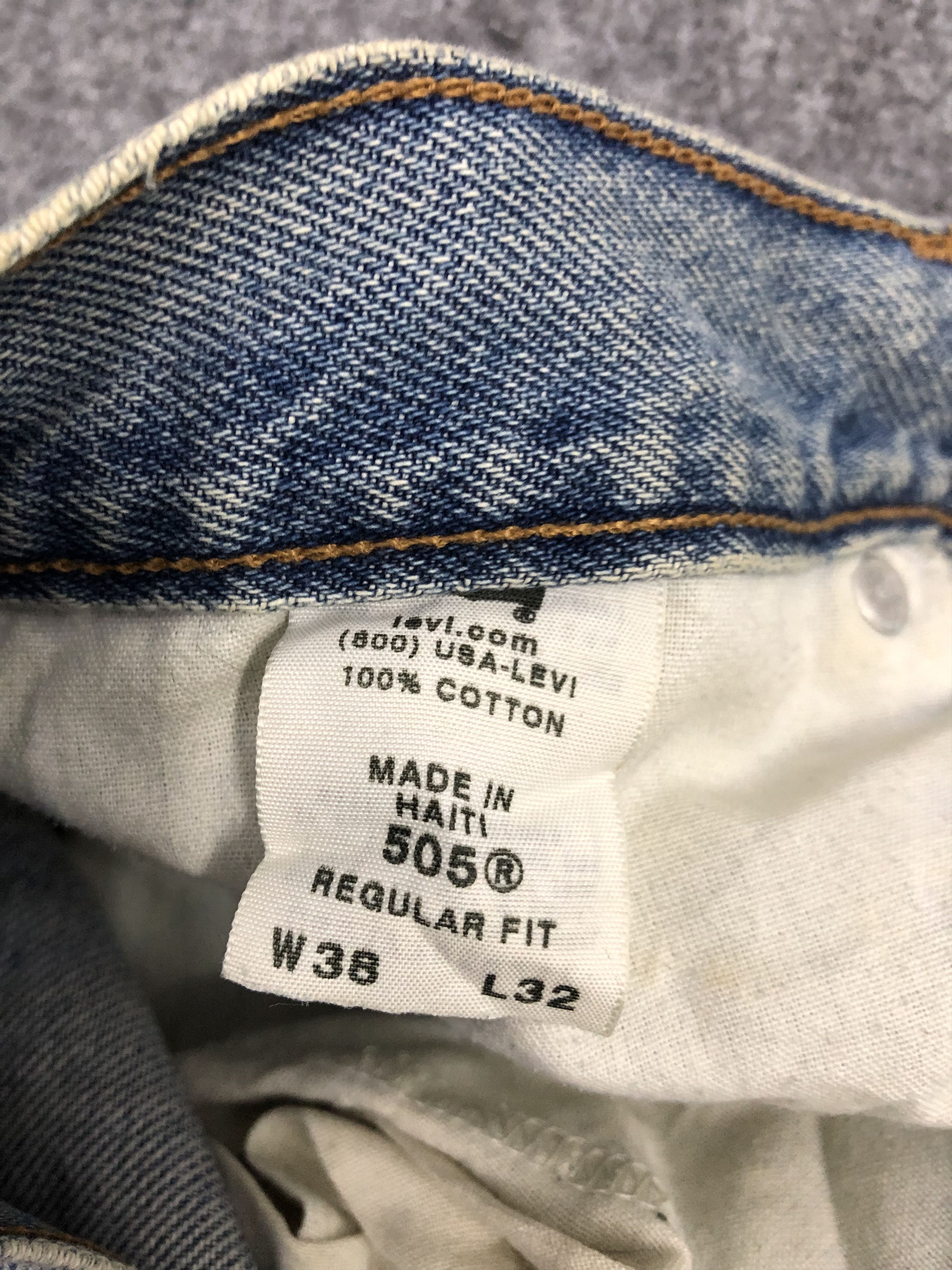 Levi's × Vintage Vintage Levis 505 Faded Blue Baggy Jeans DP1268 Size US 38 / EU 54 - 6 Thumbnail