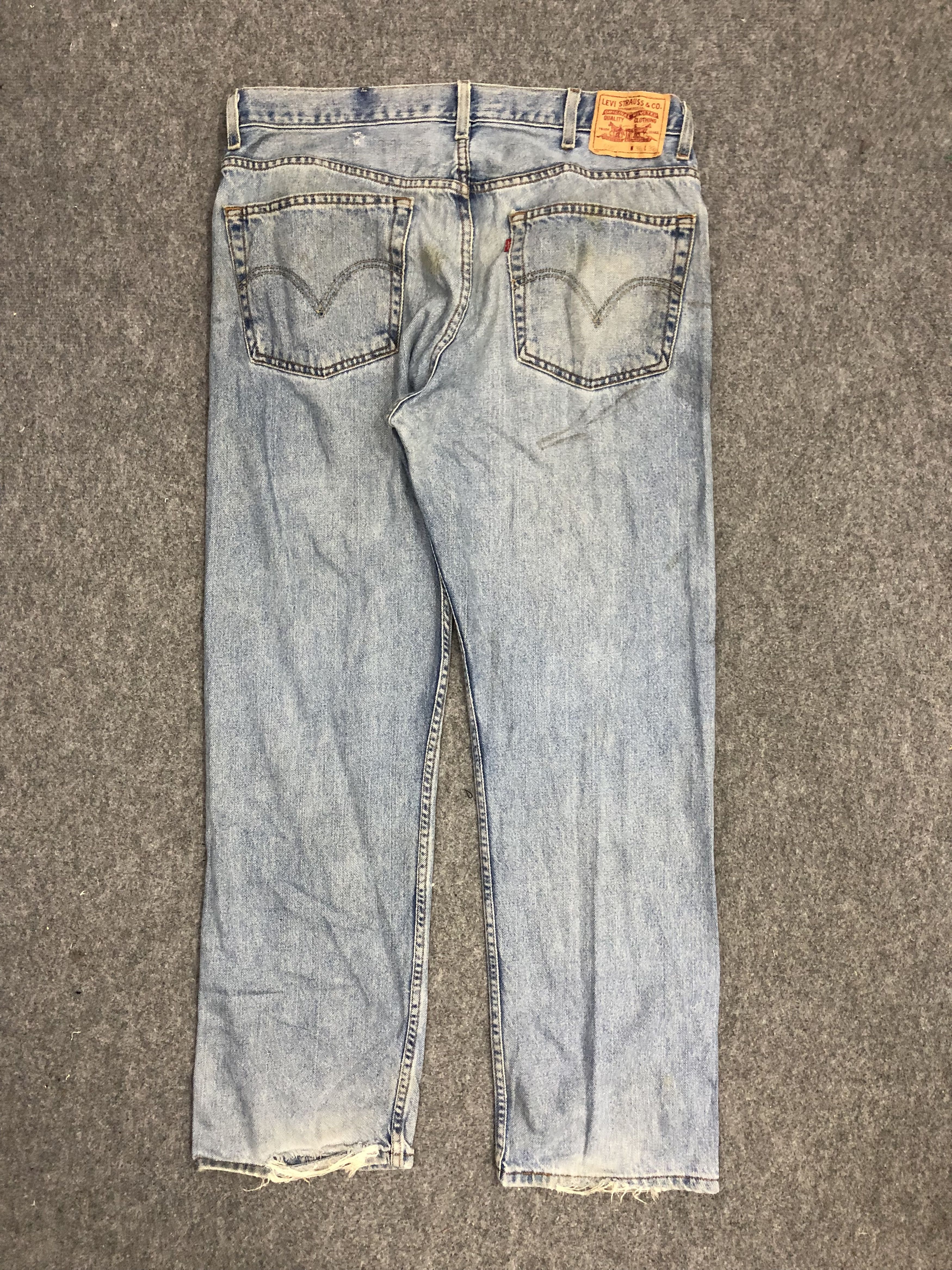 Levi's × Vintage Vintage Levis 505 Faded Blue Baggy Jeans DP1268 Size US 38 / EU 54 - 3 Thumbnail