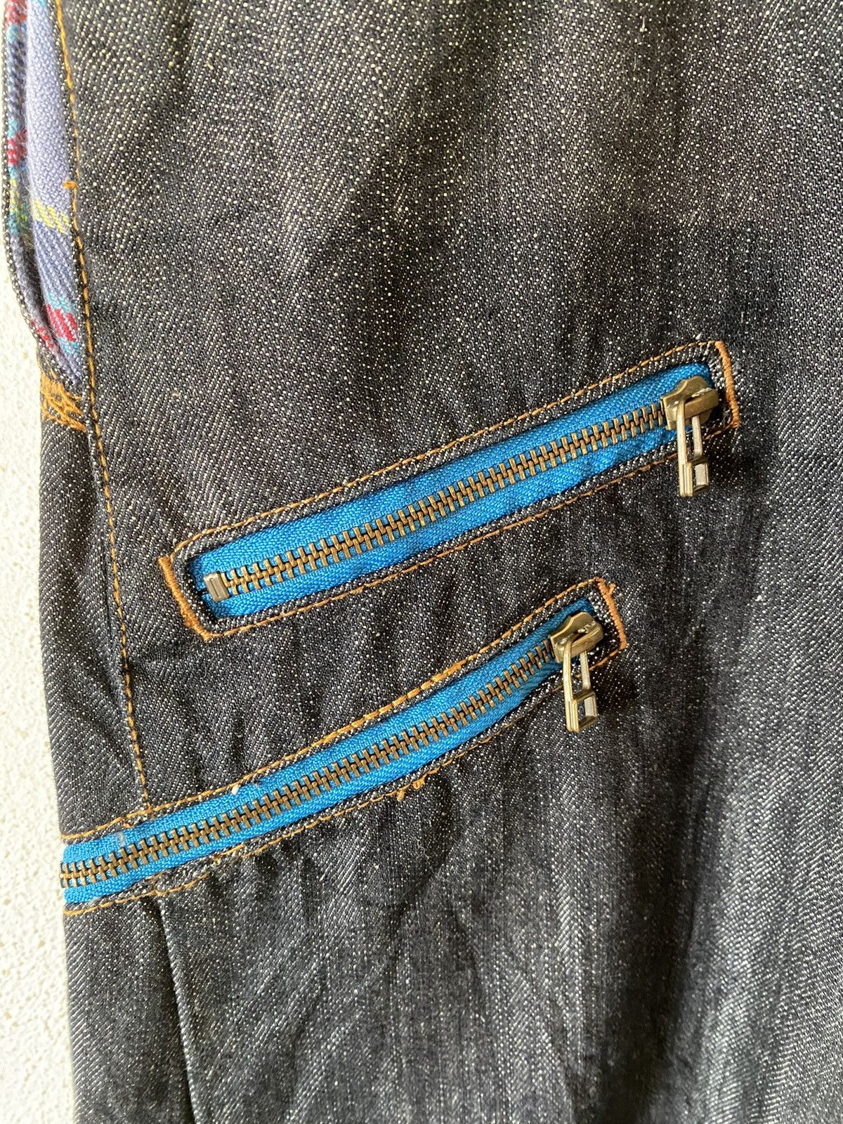 Japanese Brand × PPFM × Vintage Vintage Japanese Brand Dominate Double Waist Zipper Denim Size US 31 - 7 Thumbnail