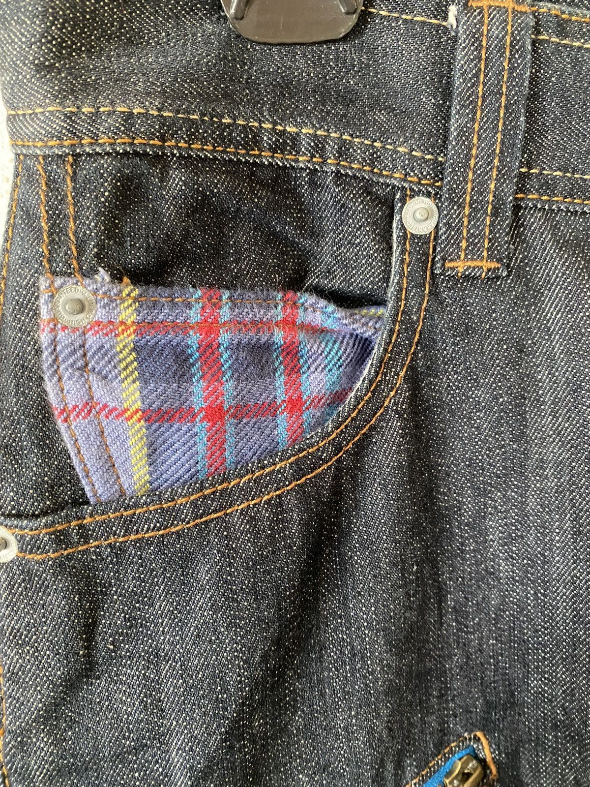 Japanese Brand × PPFM × Vintage Vintage Japanese Brand Dominate Double Waist Zipper Denim Size US 31 - 5 Thumbnail
