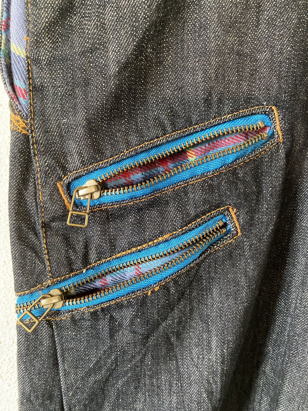 Japanese Brand × PPFM × Vintage Vintage Japanese Brand Dominate Double Waist Zipper Denim Size US 31 - 8 Thumbnail