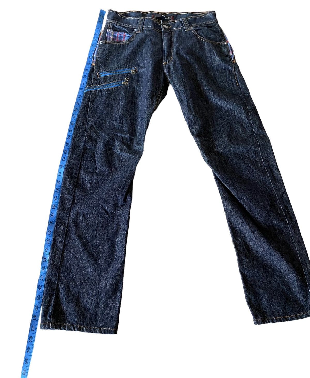 Japanese Brand × PPFM × Vintage Vintage Japanese Brand Dominate Double Waist Zipper Denim Size US 31 - 18 Thumbnail