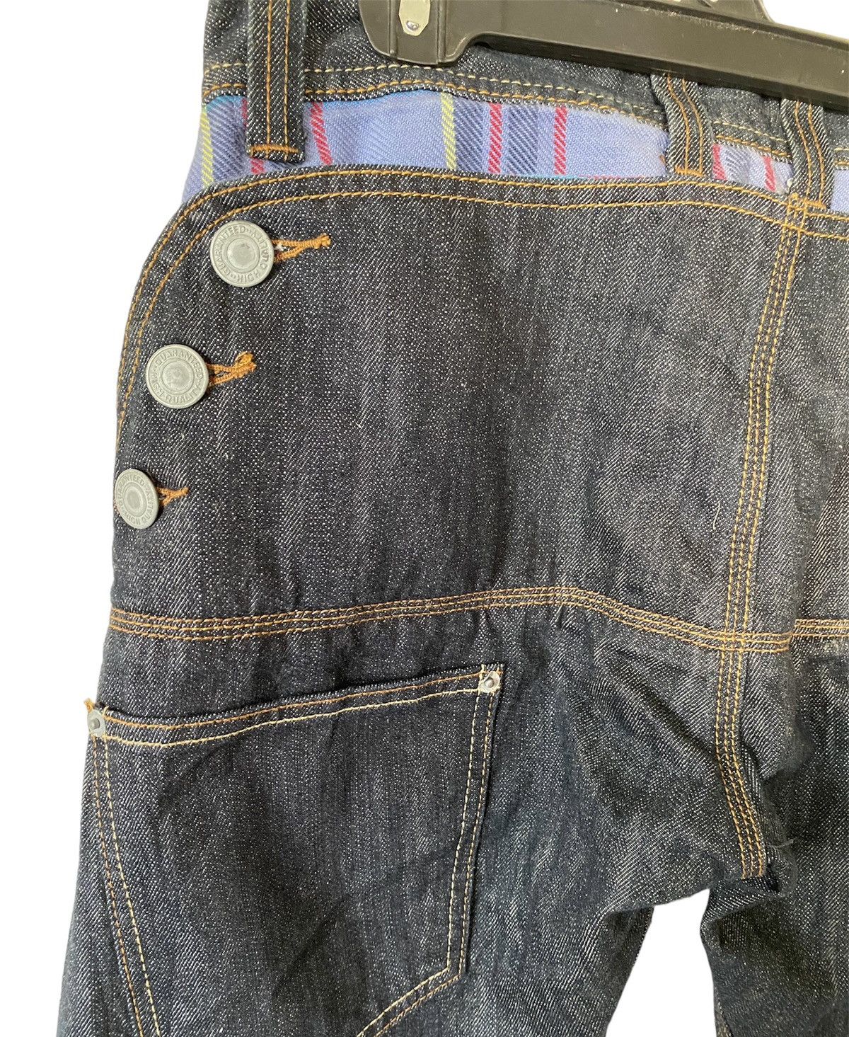 Japanese Brand × PPFM × Vintage Vintage Japanese Brand Dominate Double Waist Zipper Denim Size US 31 - 10 Thumbnail