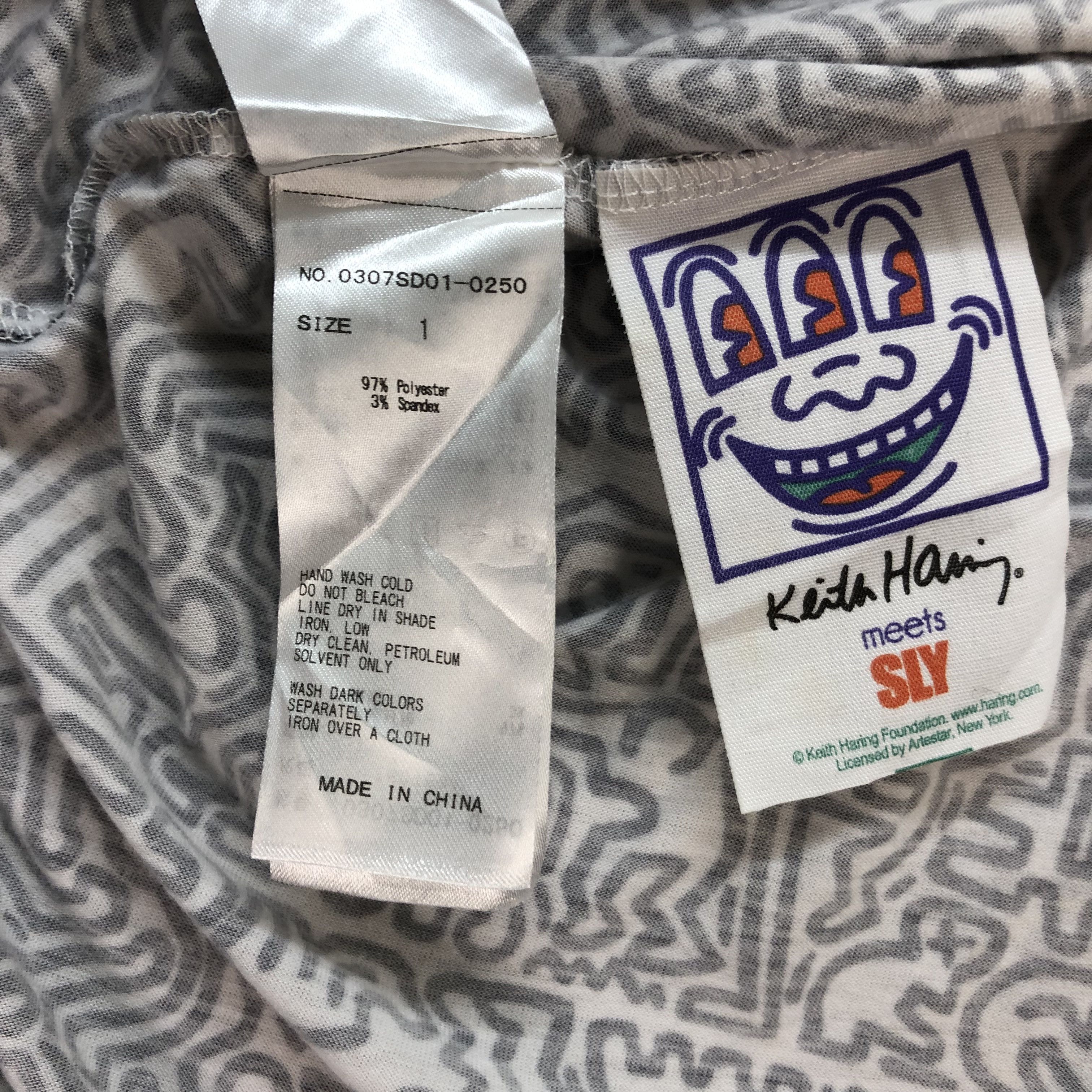 Keith Haring KEITH HARING X SLY FULLPRINT DRAWSTRING MINI SKIRT #5662-201 Size 30" / US 8 / IT 44 - 4 Thumbnail