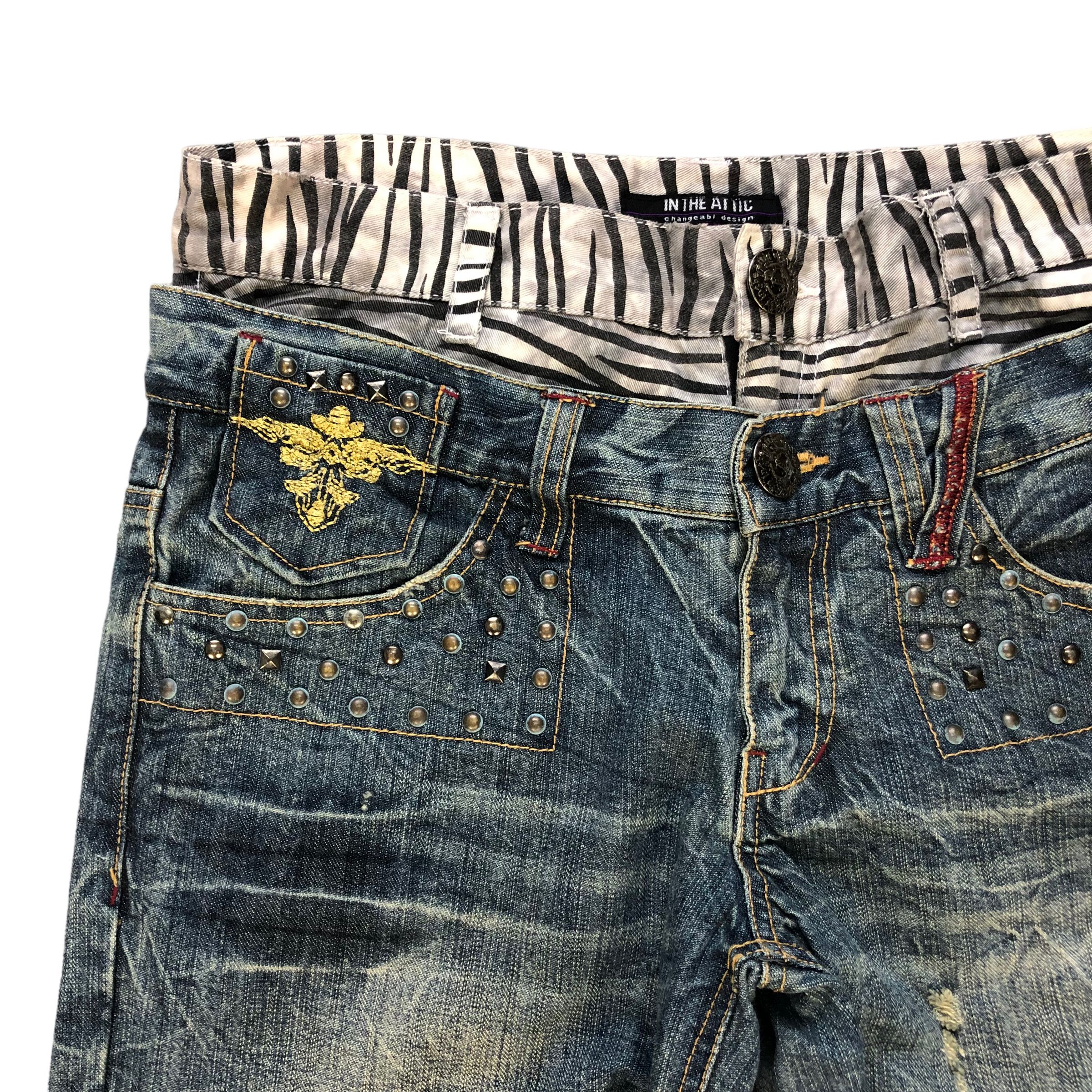 In The Attic In The Attic Changeabl Design Double Waist Jeans #4315-149 Size 30" / US 8 / IT 44 - 3 Thumbnail
