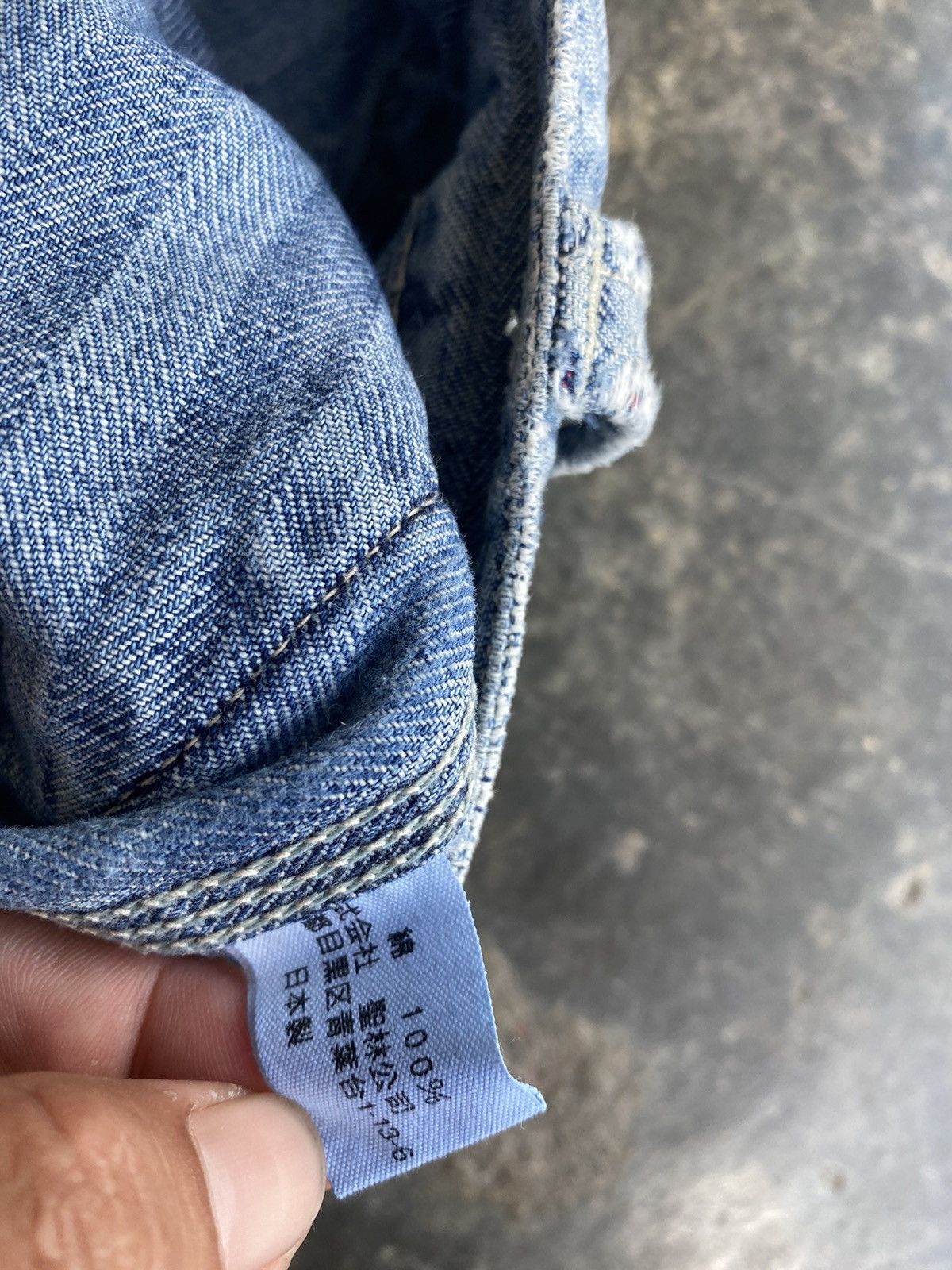 Blue Blue Japan × Japanese Brand × Vintage Blue Blue Distressed Stripe Pant Size US 29 - 9 Thumbnail