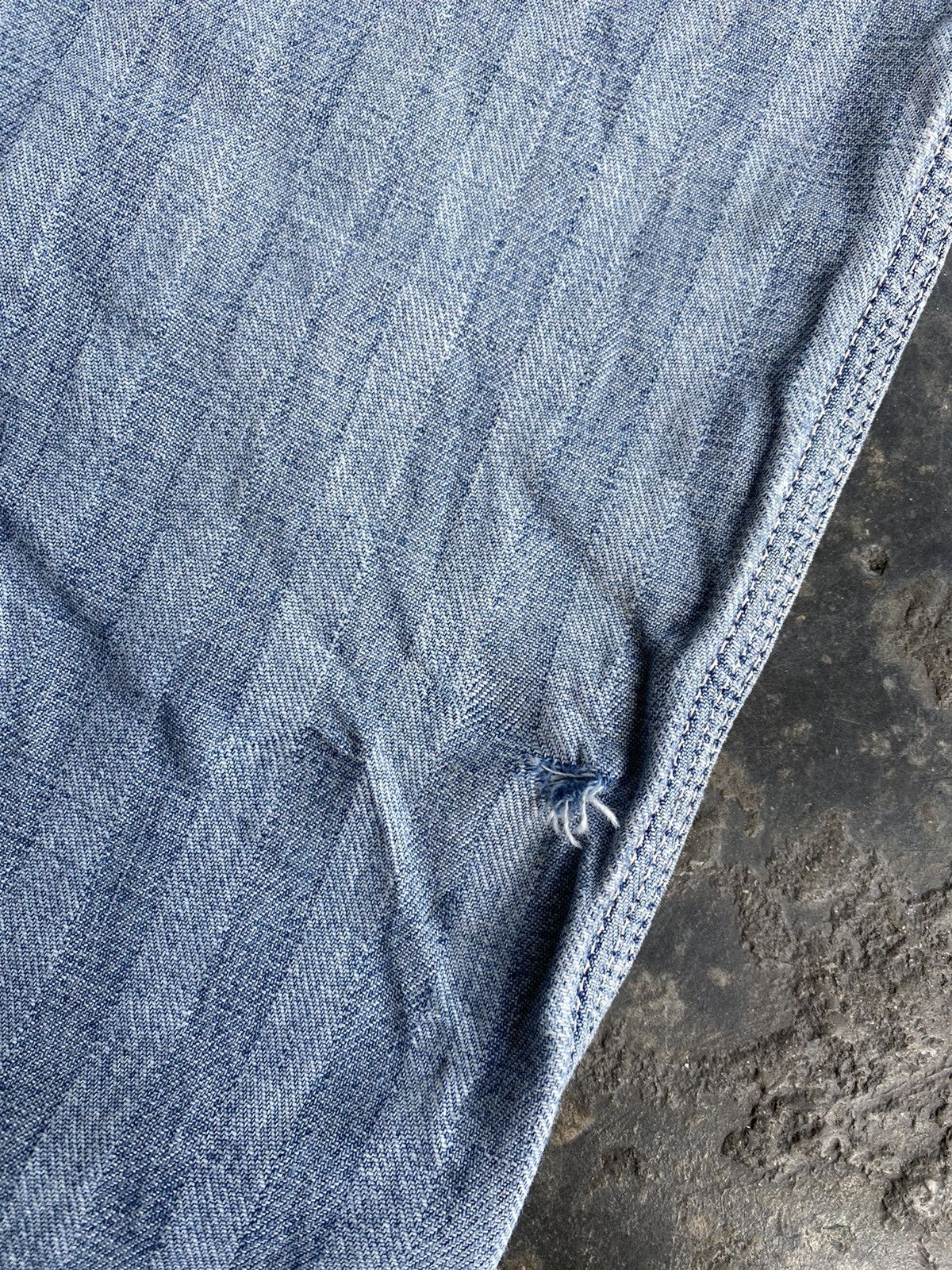 Blue Blue Japan × Japanese Brand × Vintage Blue Blue Distressed Stripe Pant Size US 29 - 6 Thumbnail