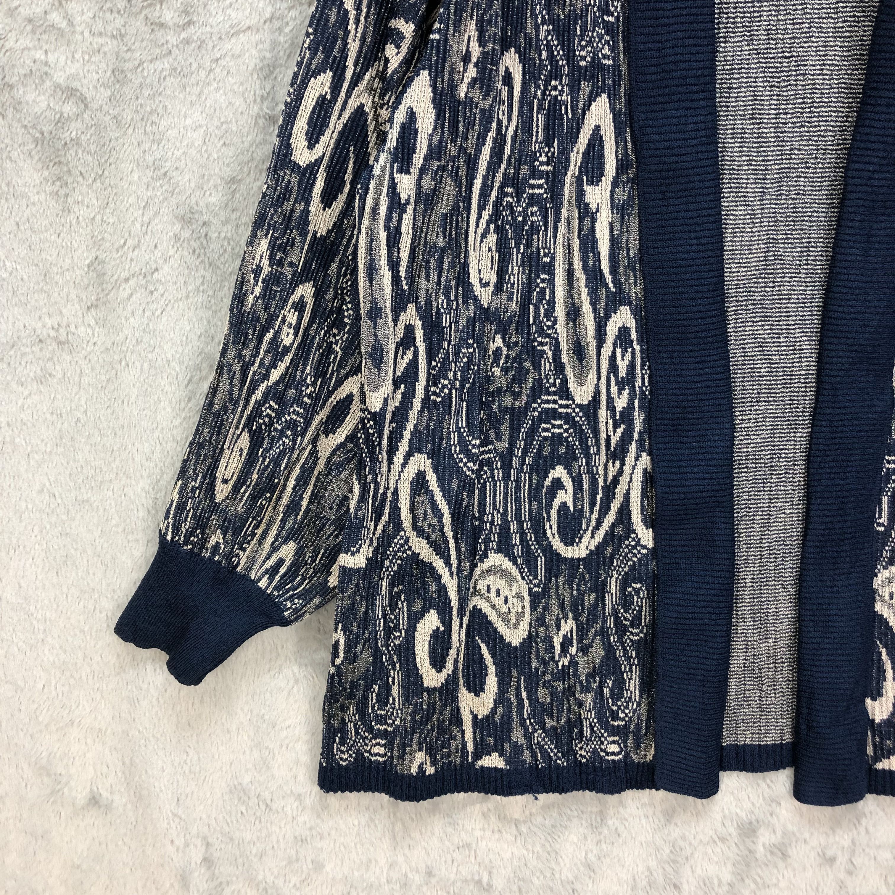 Japanese Brand Vintage Motif Design Fullprint Cardigan #5349-185 Size M / US 6-8 / IT 42-44 - 4 Thumbnail