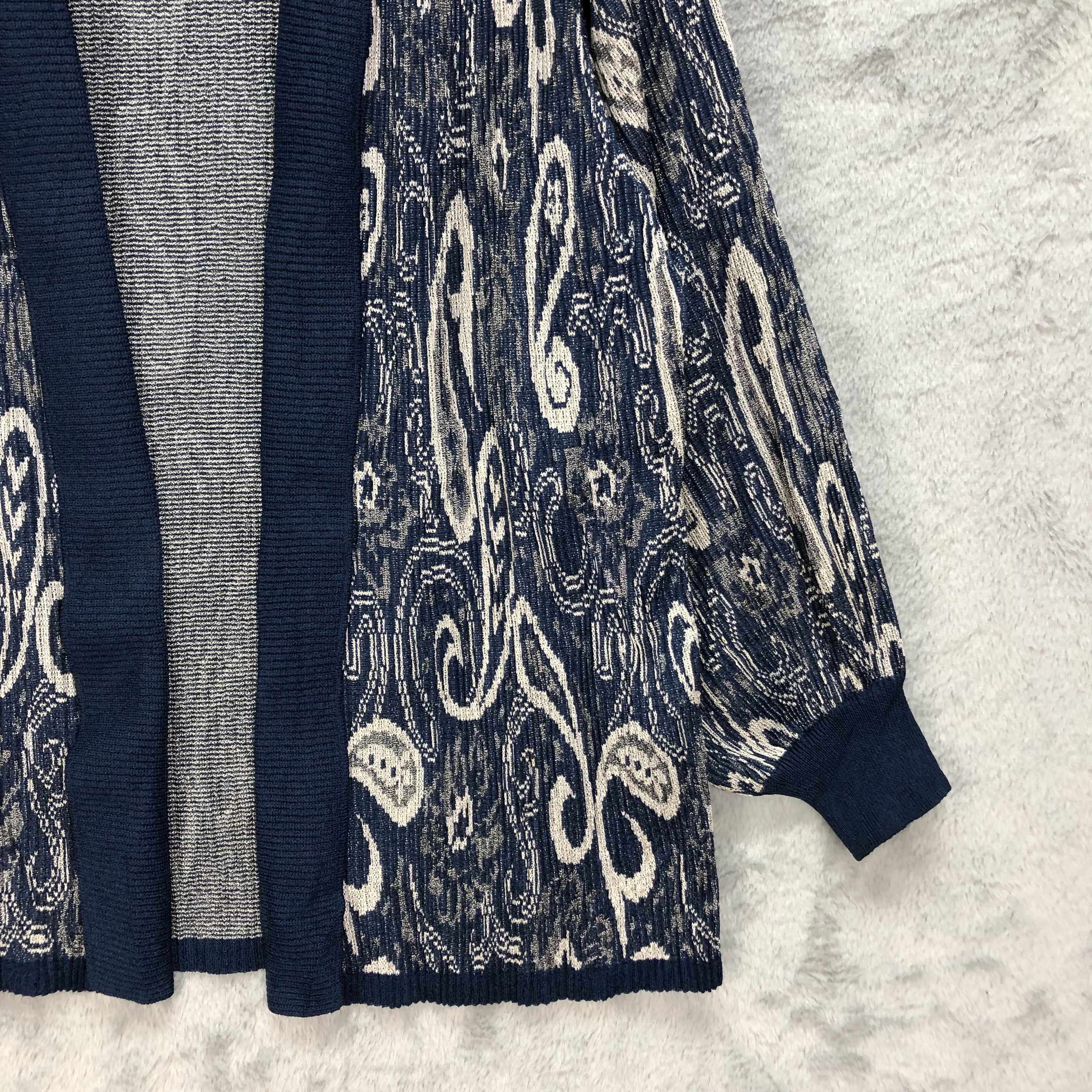 Japanese Brand Vintage Motif Design Fullprint Cardigan #5349-185 Size M / US 6-8 / IT 42-44 - 5 Thumbnail