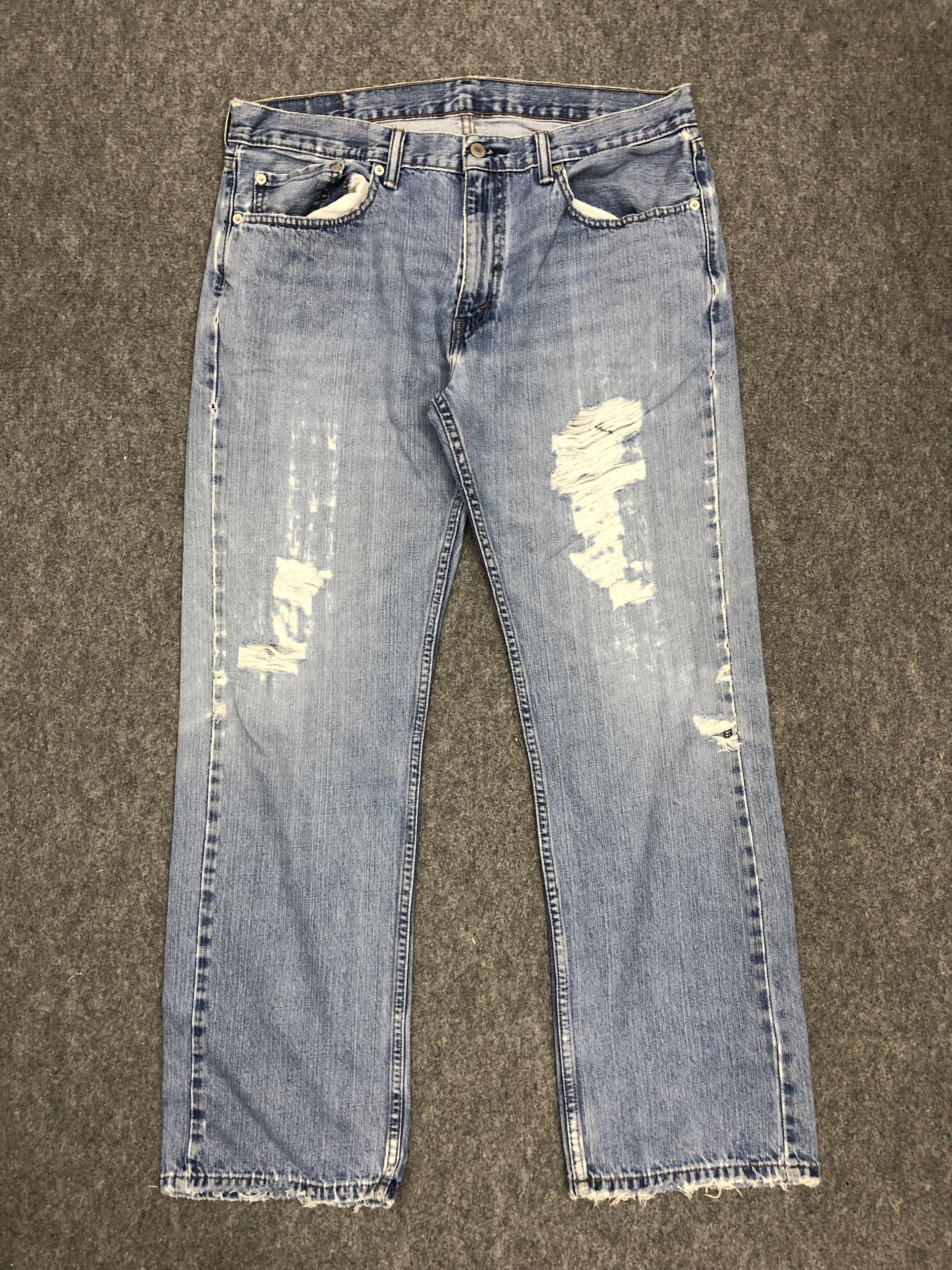 Levi's × Vintage Vintage Distressed Levis 559 Faded Blue Jeans DP1280 Size US 36 / EU 52 - 1 Thumbnail