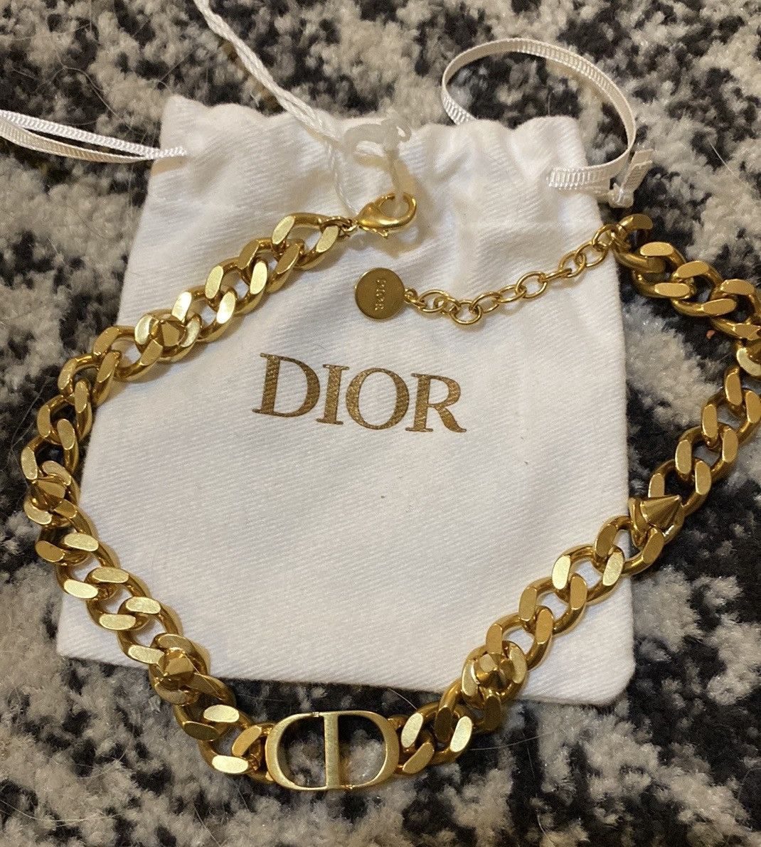 Dior Dior 30 MONTAIGNE CHOKER Gold Finish Metal Grailed