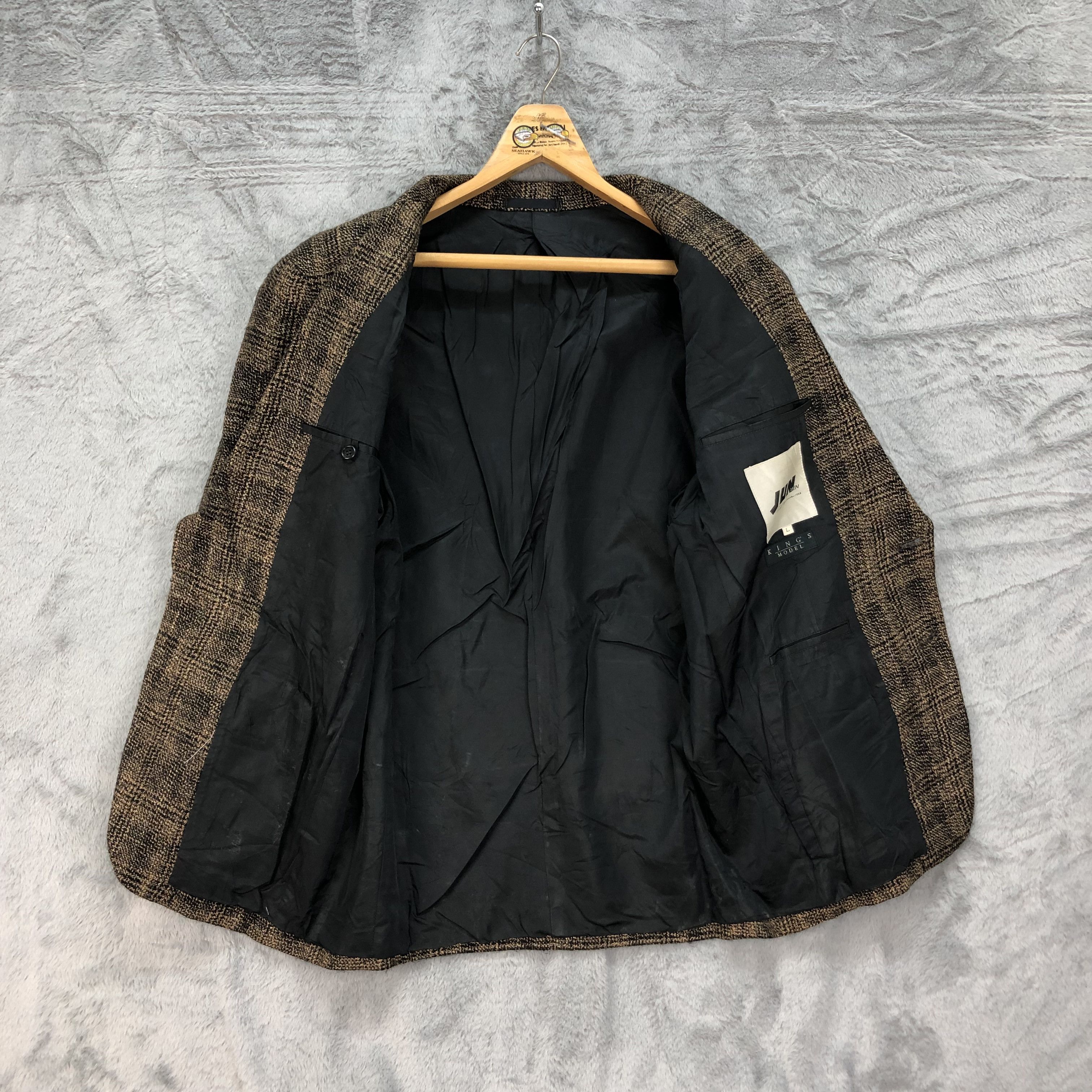 JUN MEN JUN MEN King's Model Tartan Suit Jacket / Blazer #4639-161 Size US L / EU 52-54 / 3 - 7 Thumbnail