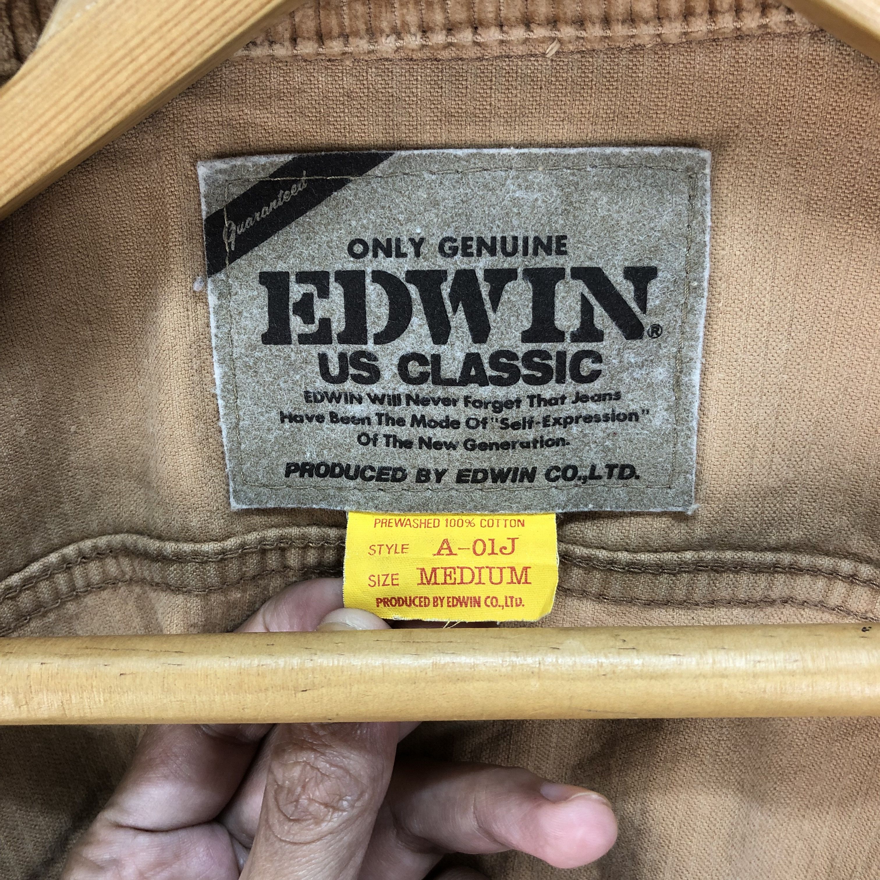 Edwin Edwin Style A-01J Corduroy Cropped Jacket #4711-165 Size M / US 6-8 / IT 42-44 - 9 Thumbnail