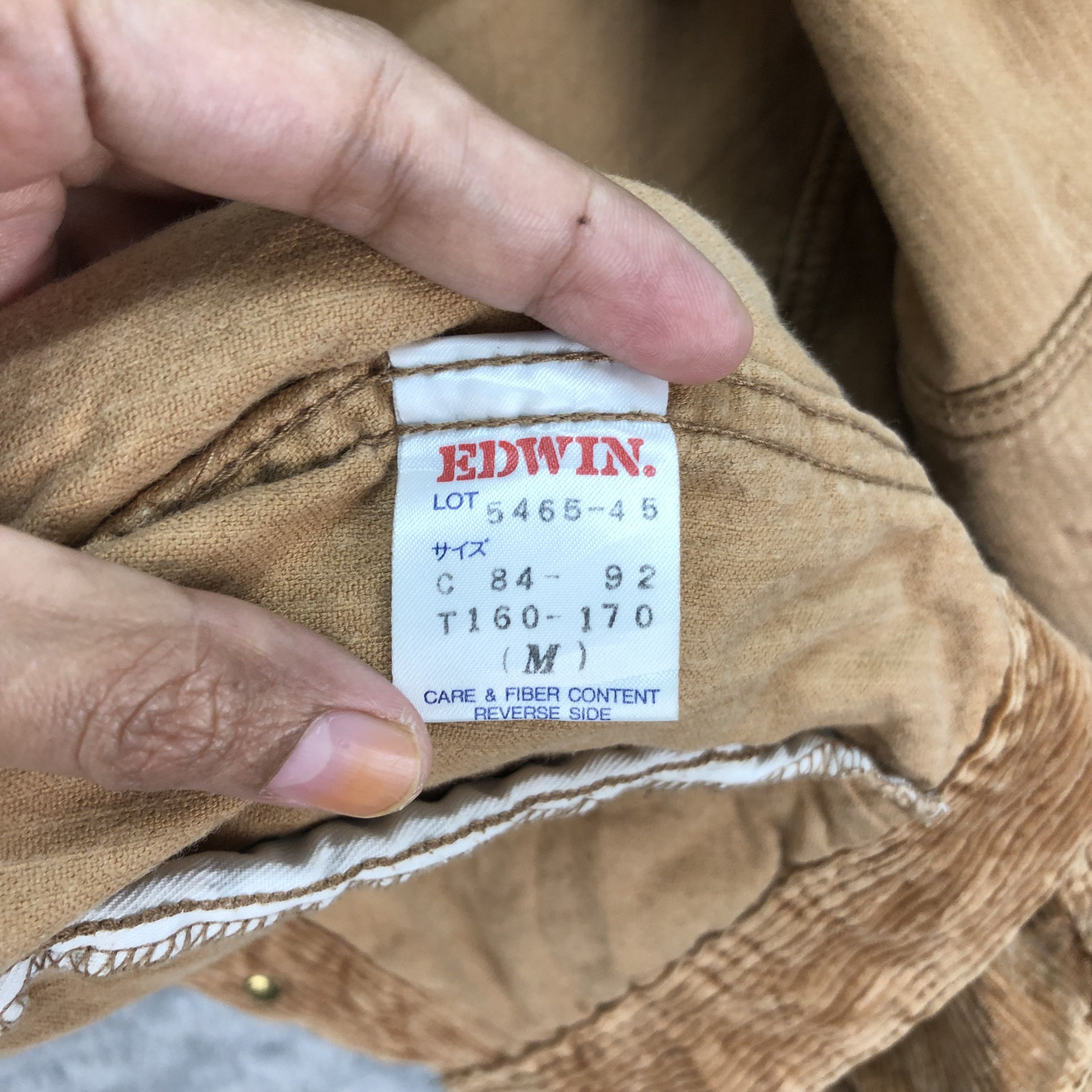 Edwin Edwin Style A-01J Corduroy Cropped Jacket #4711-165 Size M / US 6-8 / IT 42-44 - 11 Thumbnail