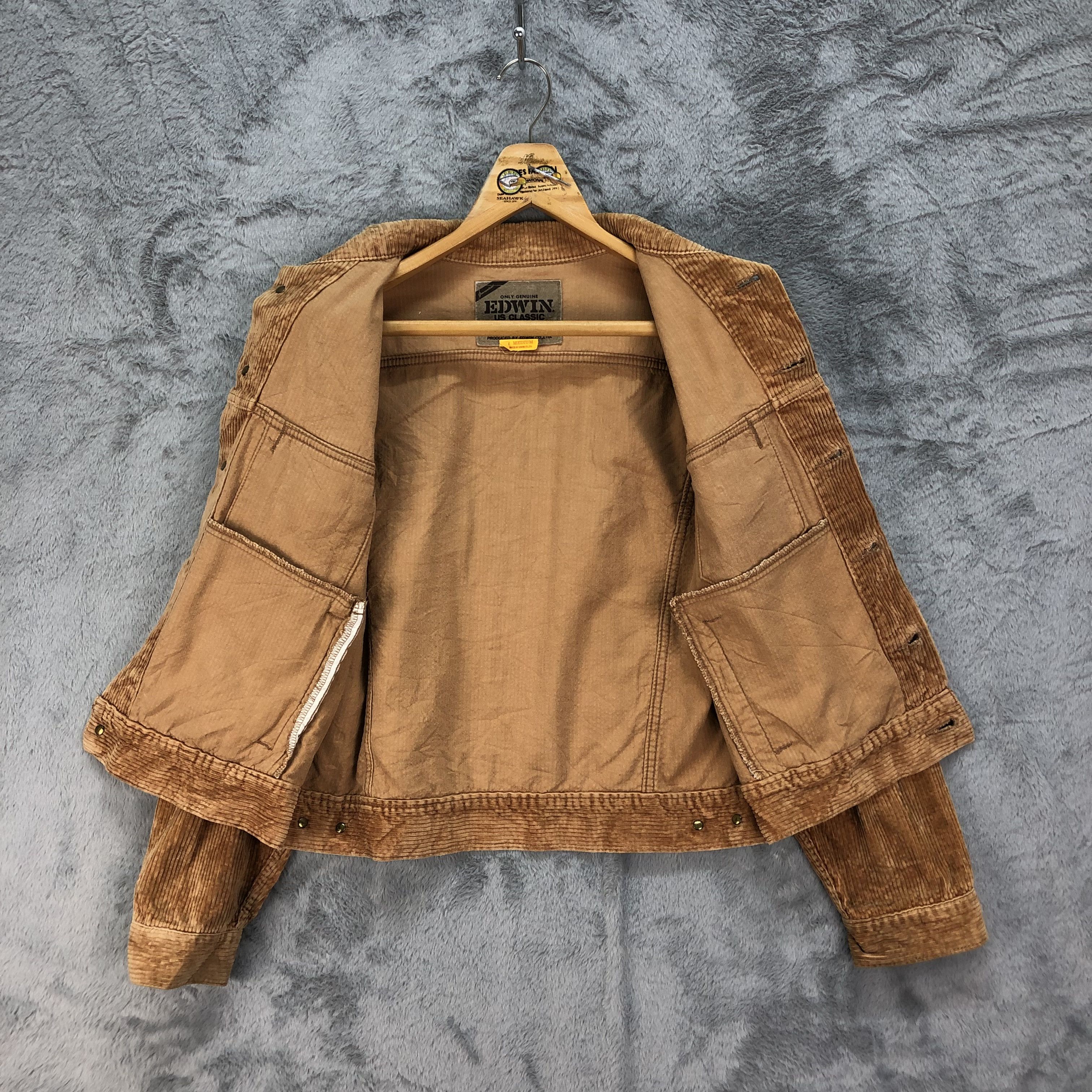 Edwin Edwin Style A-01J Corduroy Cropped Jacket #4711-165 Size M / US 6-8 / IT 42-44 - 8 Thumbnail