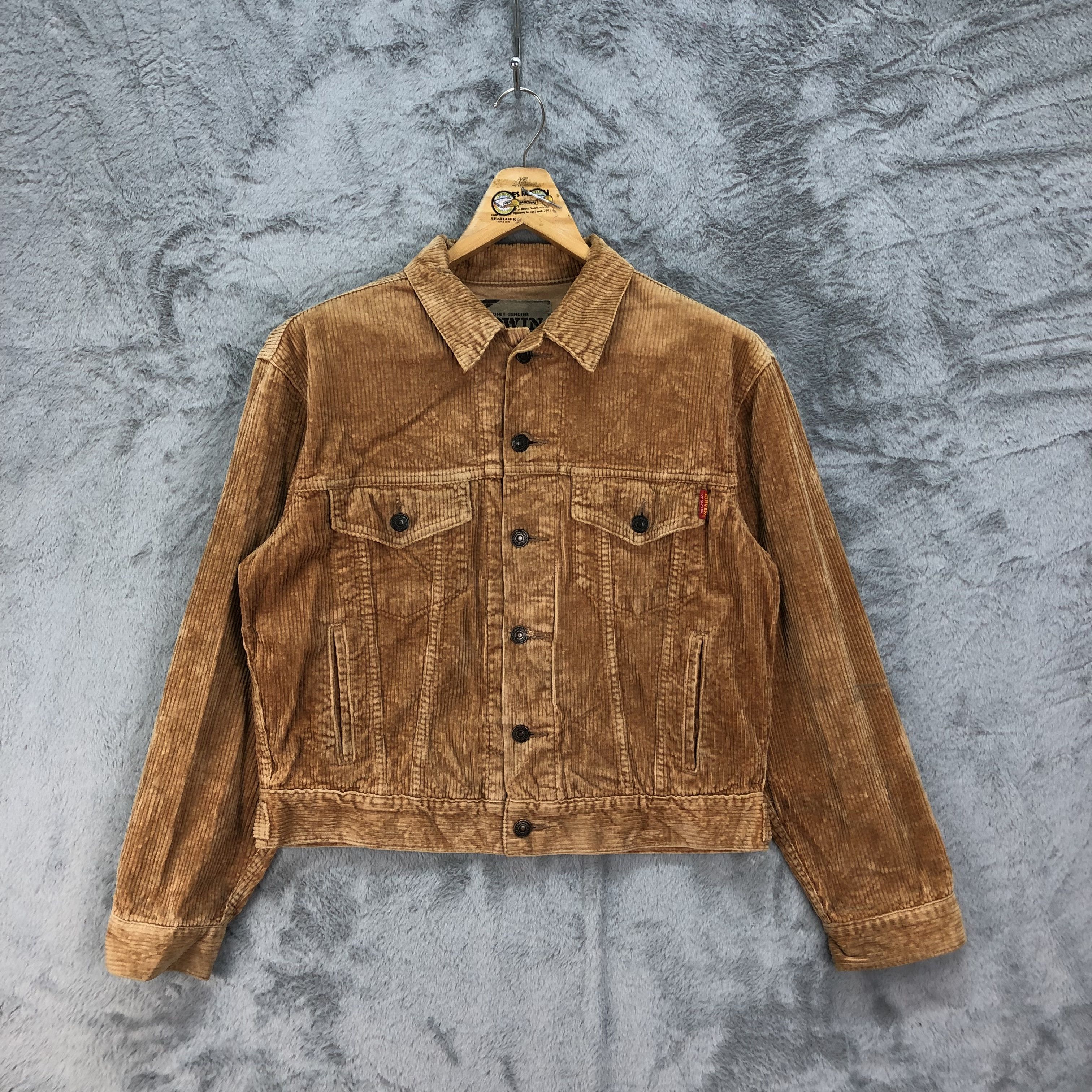 Edwin Edwin Style A-01J Corduroy Cropped Jacket #4711-165 Size M / US 6-8 / IT 42-44 - 1 Thumbnail