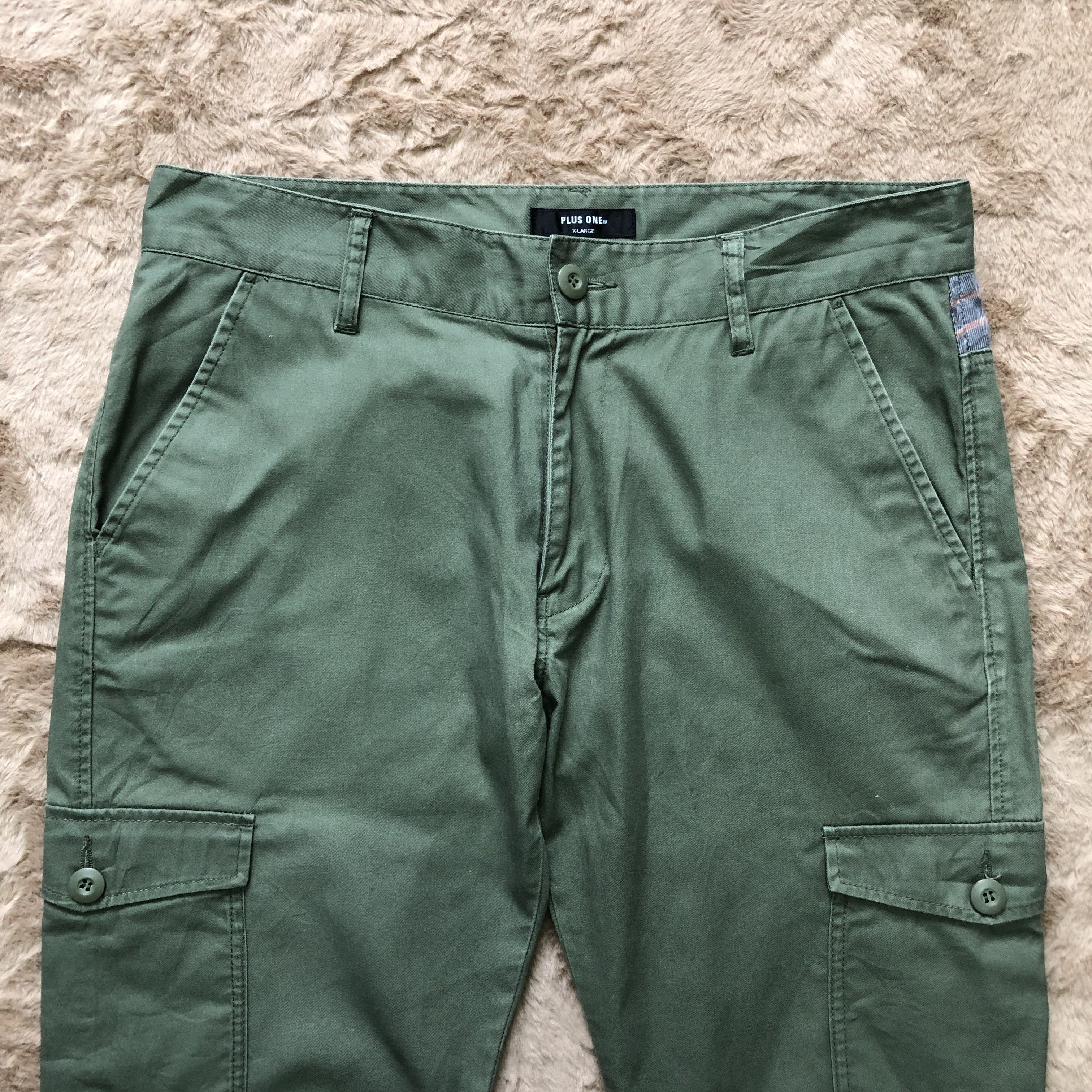 Japanese Brand Plus One Military Army Style Cargo Pants 6 Pocket #4289-149 Size US 34 / EU 50 - 2 Thumbnail