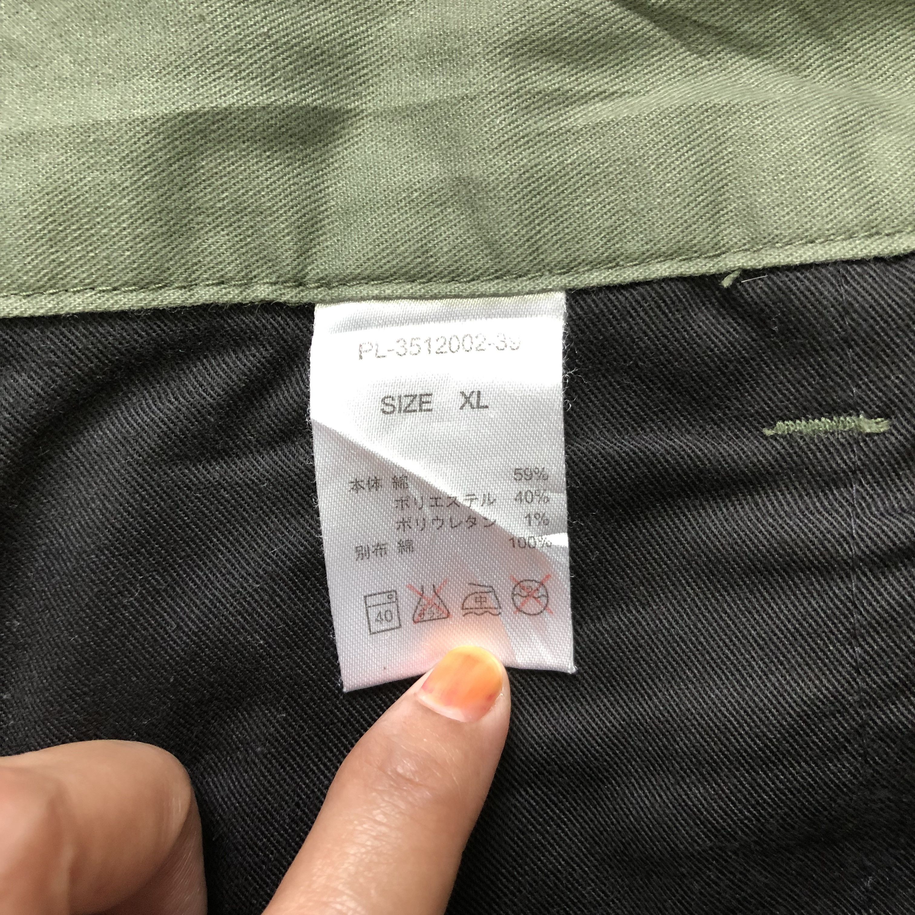 Japanese Brand Plus One Military Army Style Cargo Pants 6 Pocket #4289-149 Size US 34 / EU 50 - 9 Thumbnail