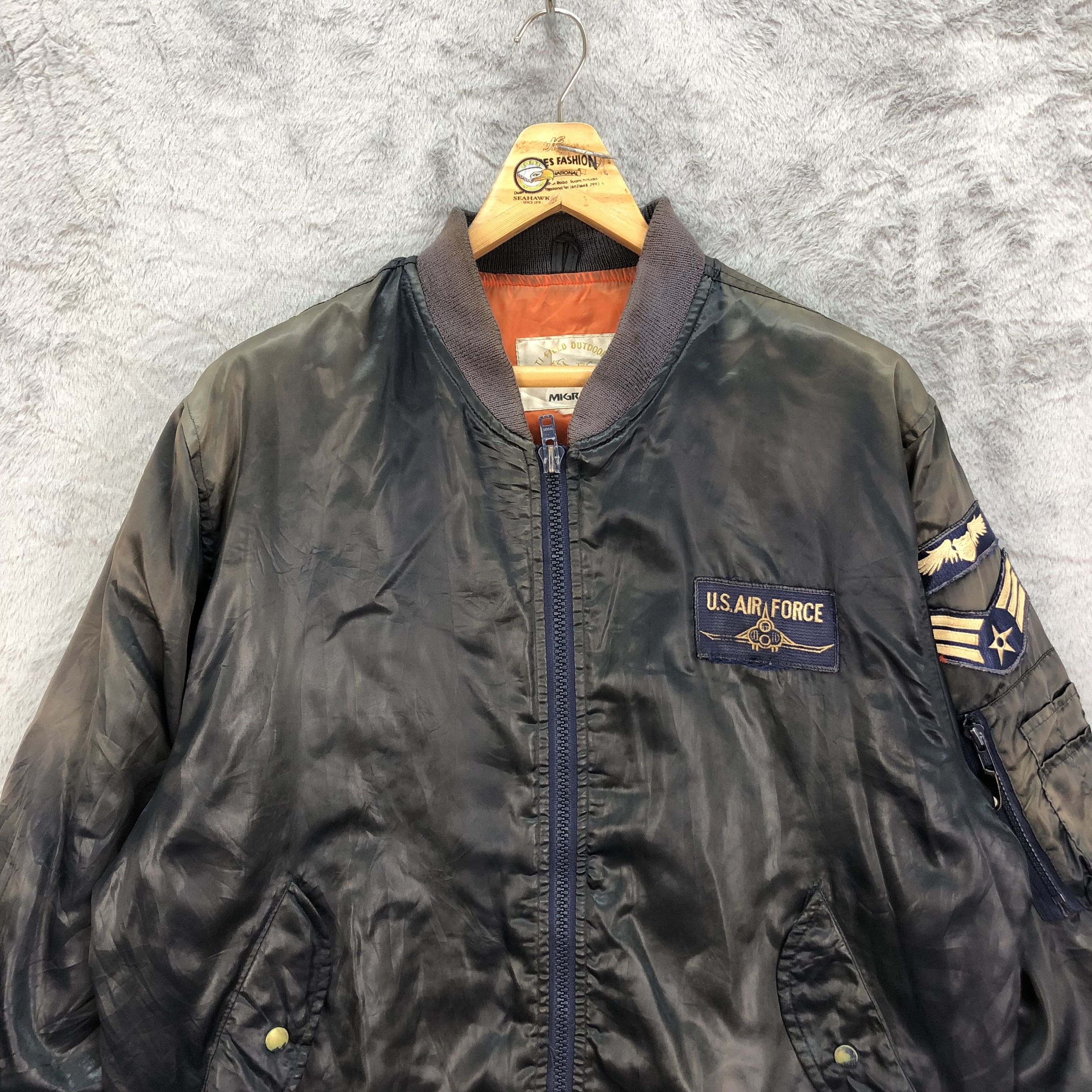 Vintage TRASHED🔥 Bomber Jacket Us Air Force #4966-39 Size US L / EU 52-54 / 3 - 2 Thumbnail