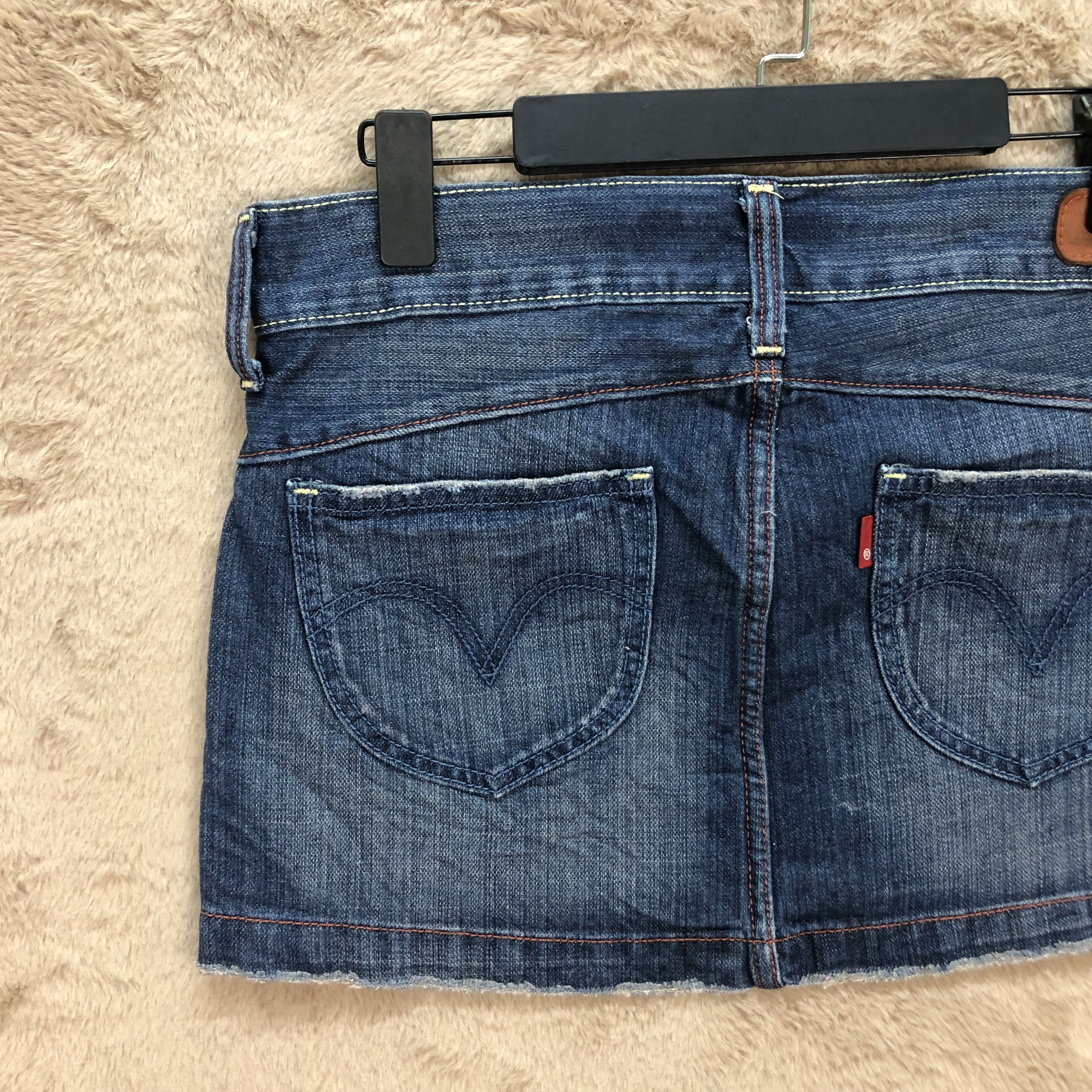 Levi's LEVI'S JEANS SINGLE R MINI SKIRTS #5650-201 Size 33" - 11 Thumbnail