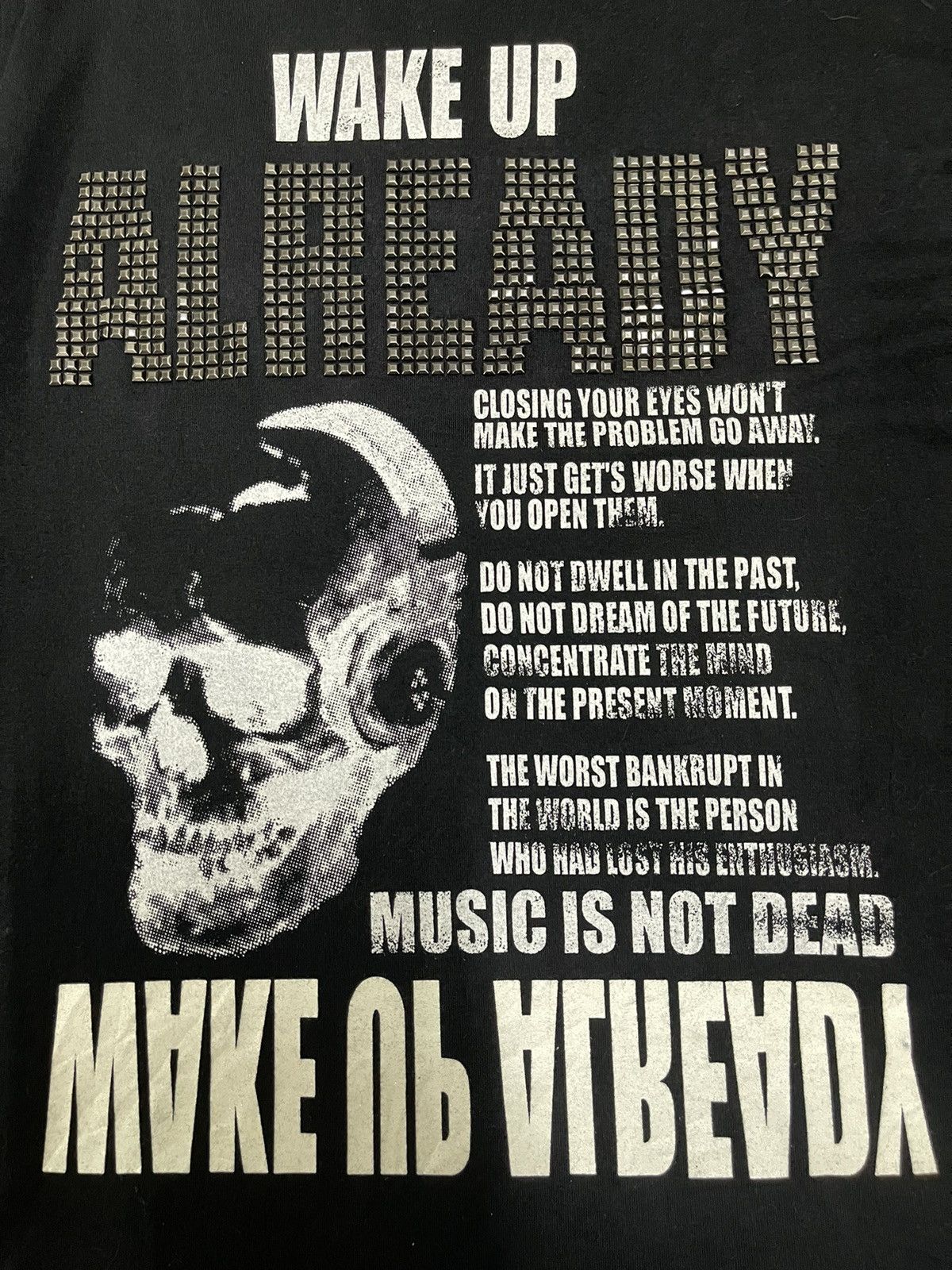 Japanese Brand Vintage Japanese Brand Skull Punk Style T Shirt Size US S / EU 44-46 / 1 - 4 Thumbnail