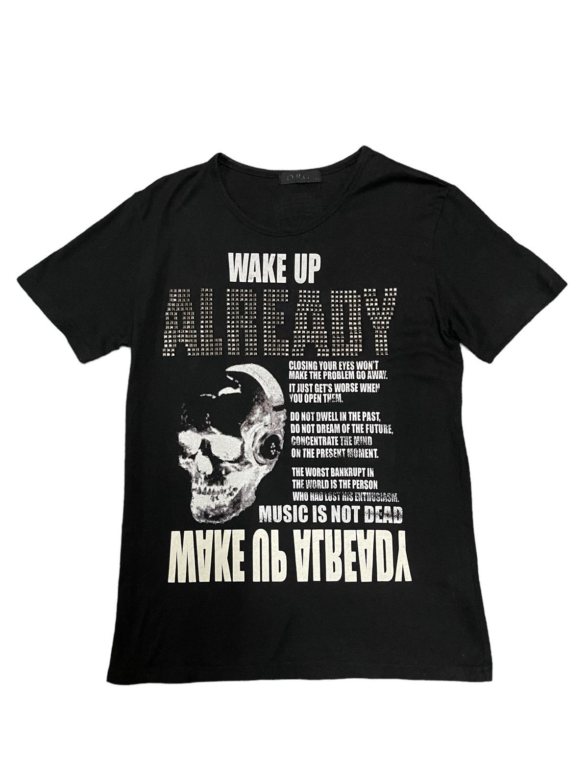 Japanese Brand Vintage Japanese Brand Skull Punk Style T Shirt Size US S / EU 44-46 / 1 - 1 Thumbnail