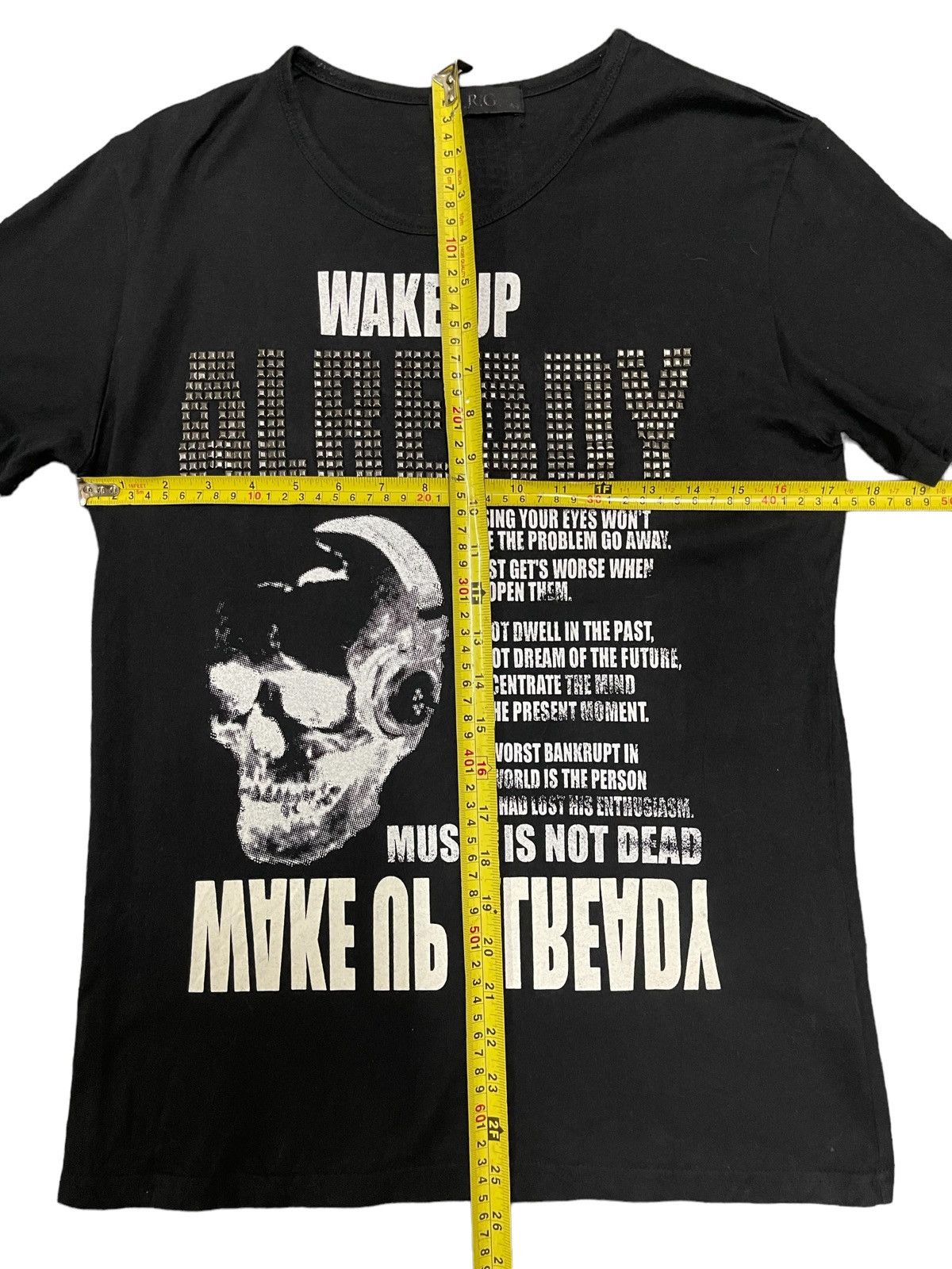 Japanese Brand Vintage Japanese Brand Skull Punk Style T Shirt Size US S / EU 44-46 / 1 - 9 Thumbnail