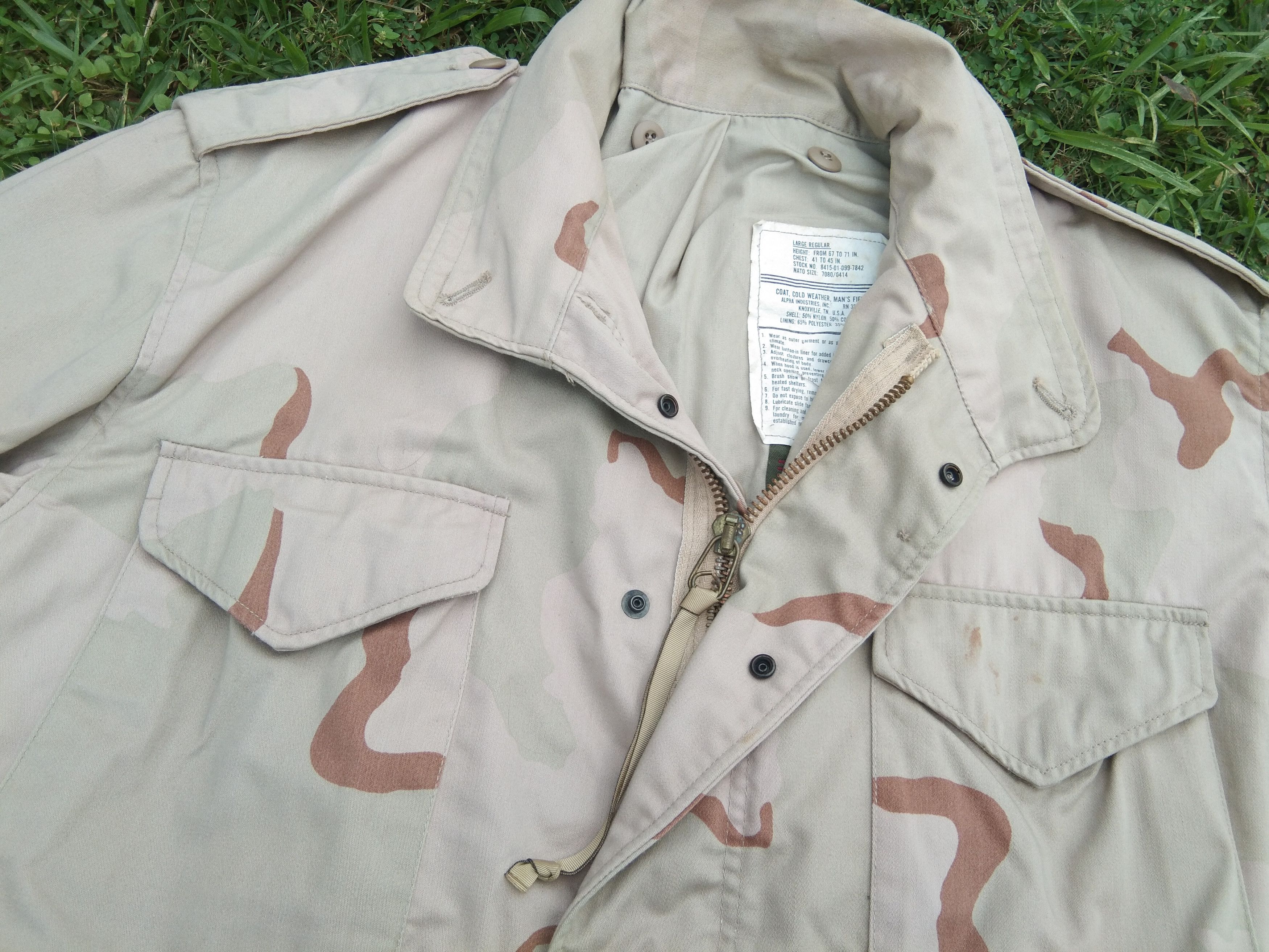 Alpha Industries × Vintage VTG Alpha Industries M65 Desert Camo Jacket Made in USA 🇺🇸 Size US L / EU 52-54 / 3 - 1 Thumbnail