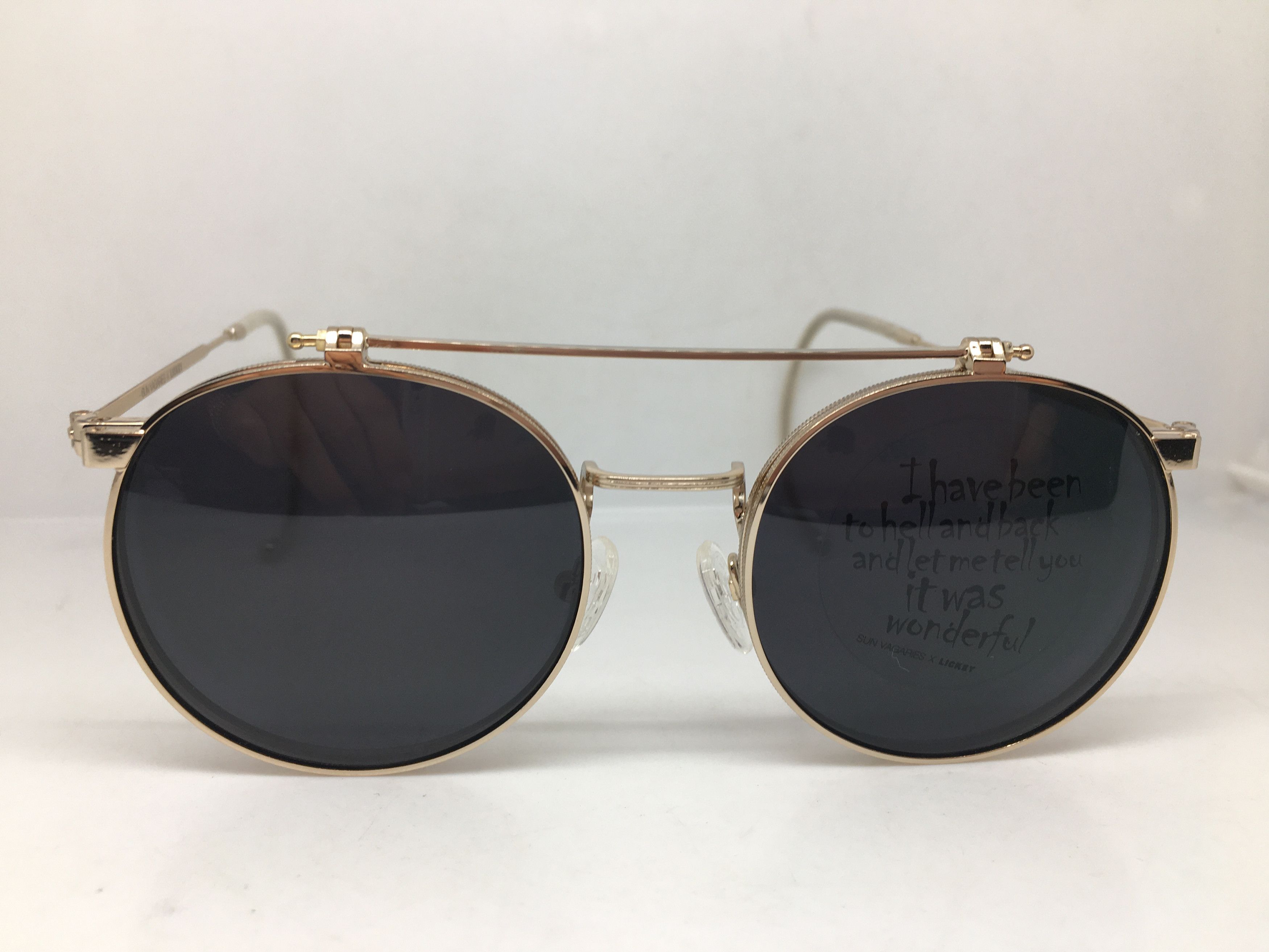 Vintage LICKEY LULLABY Eyeglasses Frame w/Flip Sun Lens Size ONE SIZE - 2 Thumbnail