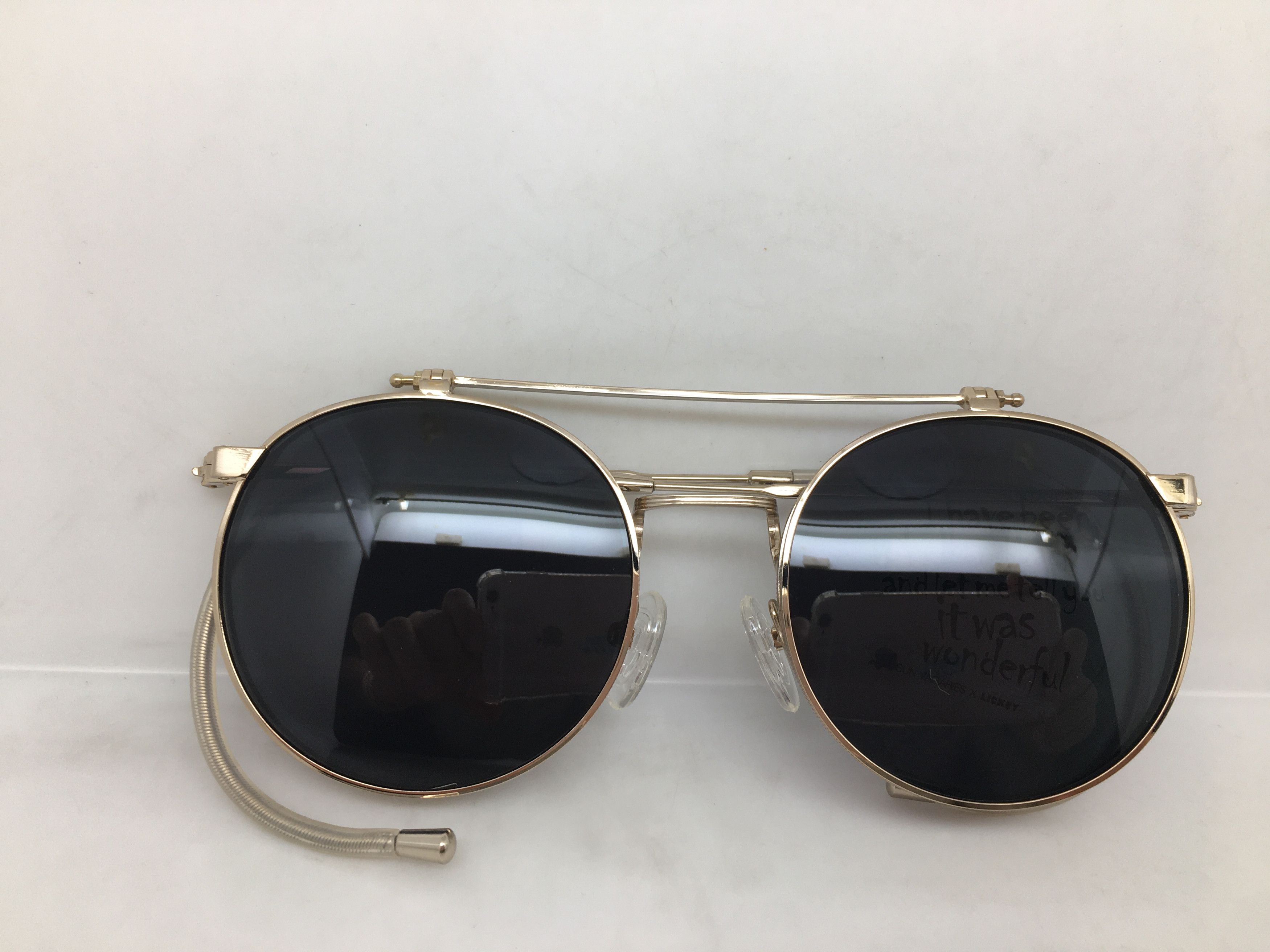 Vintage LICKEY LULLABY Eyeglasses Frame w/Flip Sun Lens Size ONE SIZE - 8 Thumbnail