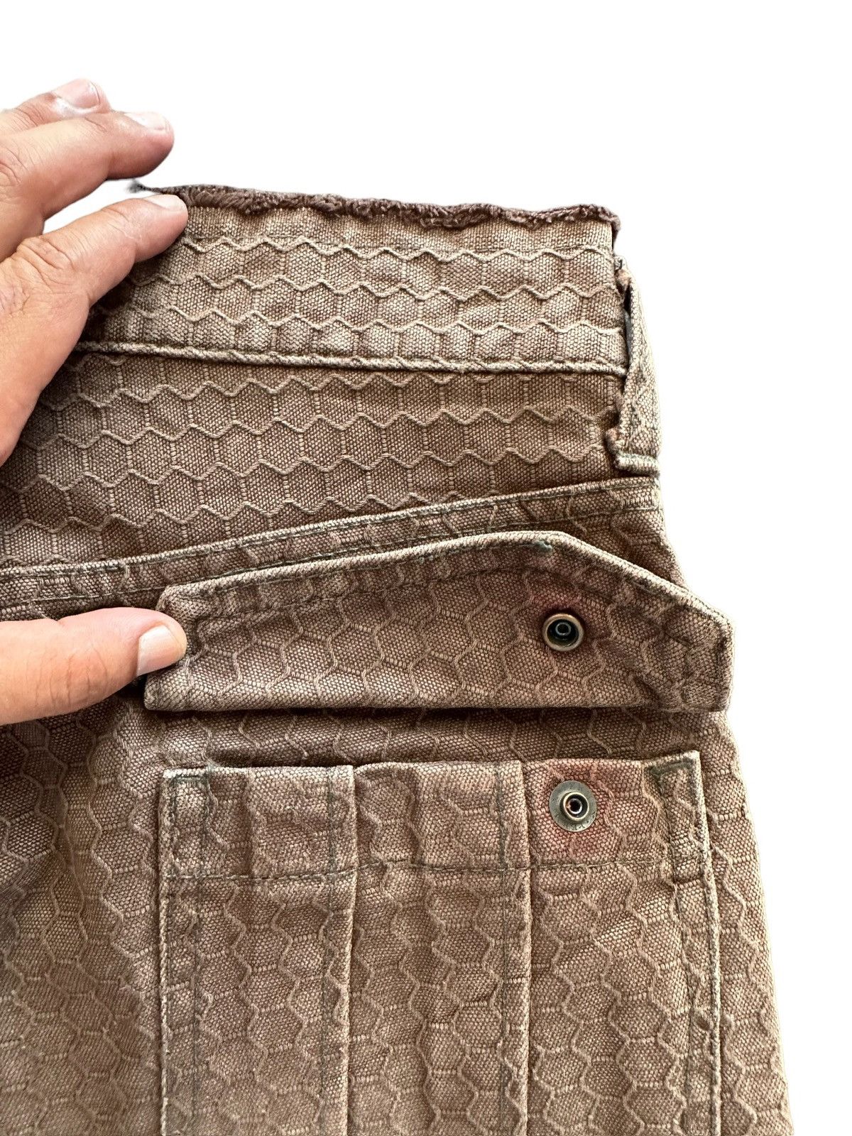 5351 POUR LES HOMMES 90's Abahouse honey cord fatigue khakis mudmax pant Size US 29 - 9 Thumbnail