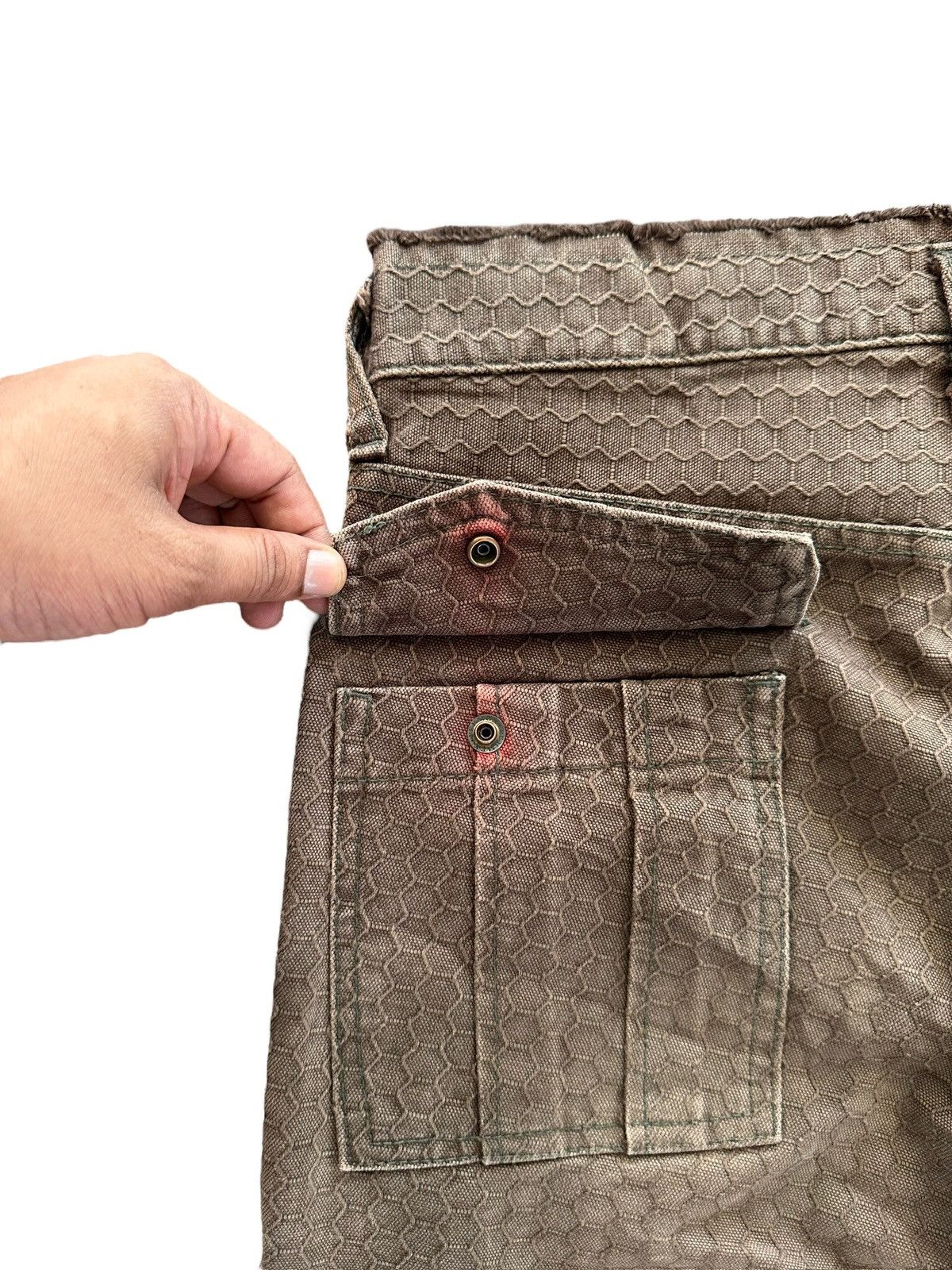 5351 POUR LES HOMMES 90's Abahouse honey cord fatigue khakis mudmax pant Size US 29 - 8 Thumbnail