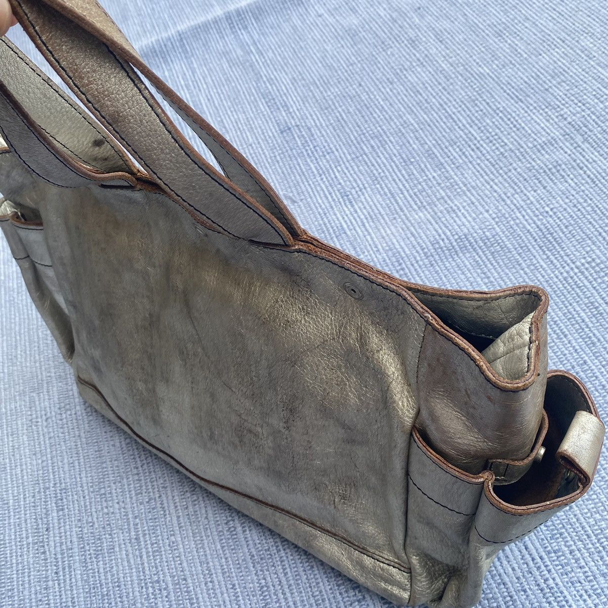 Issey Miyake Zucca silver leather bag Size ONE SIZE - 11 Thumbnail
