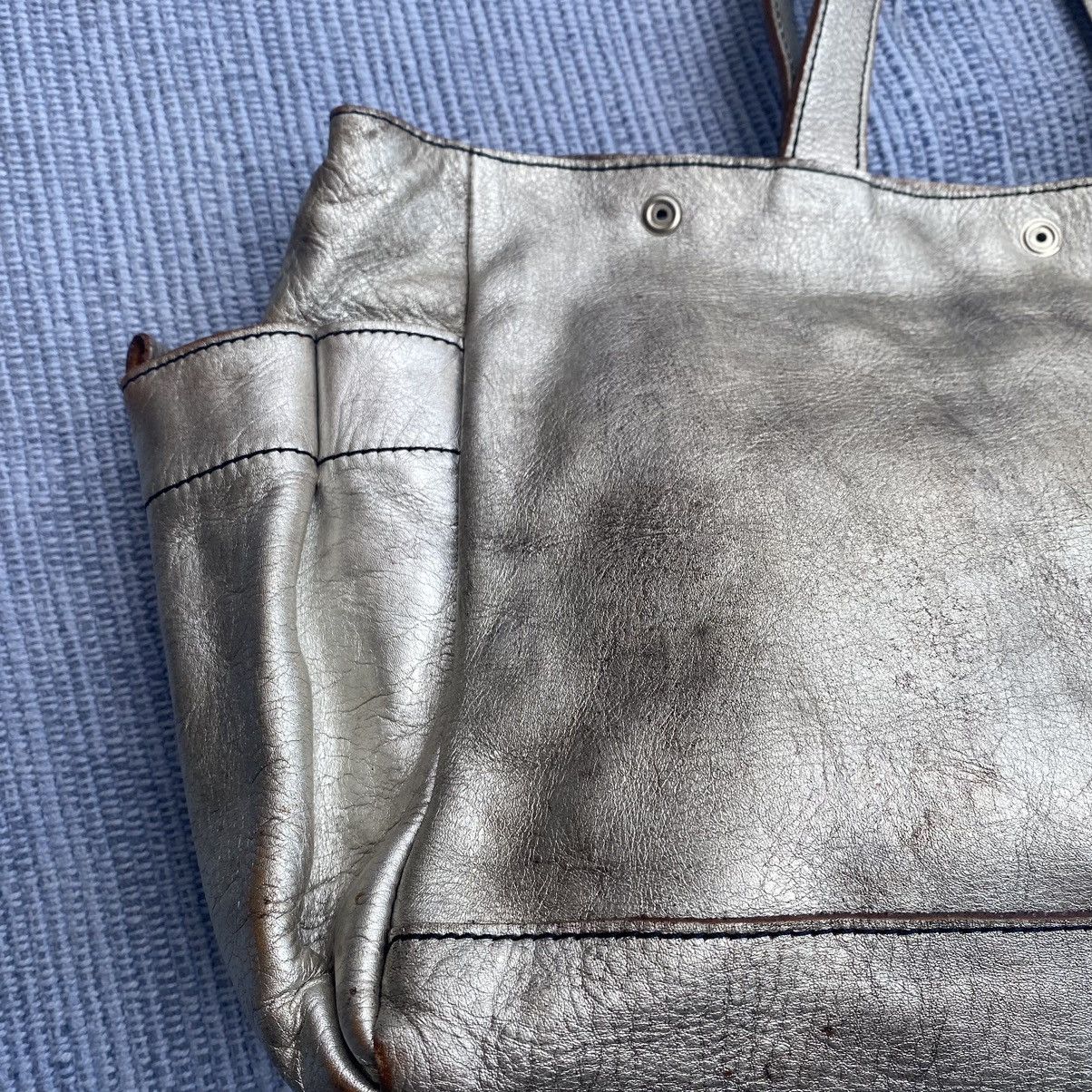 Issey Miyake Zucca silver leather bag Size ONE SIZE - 3 Thumbnail