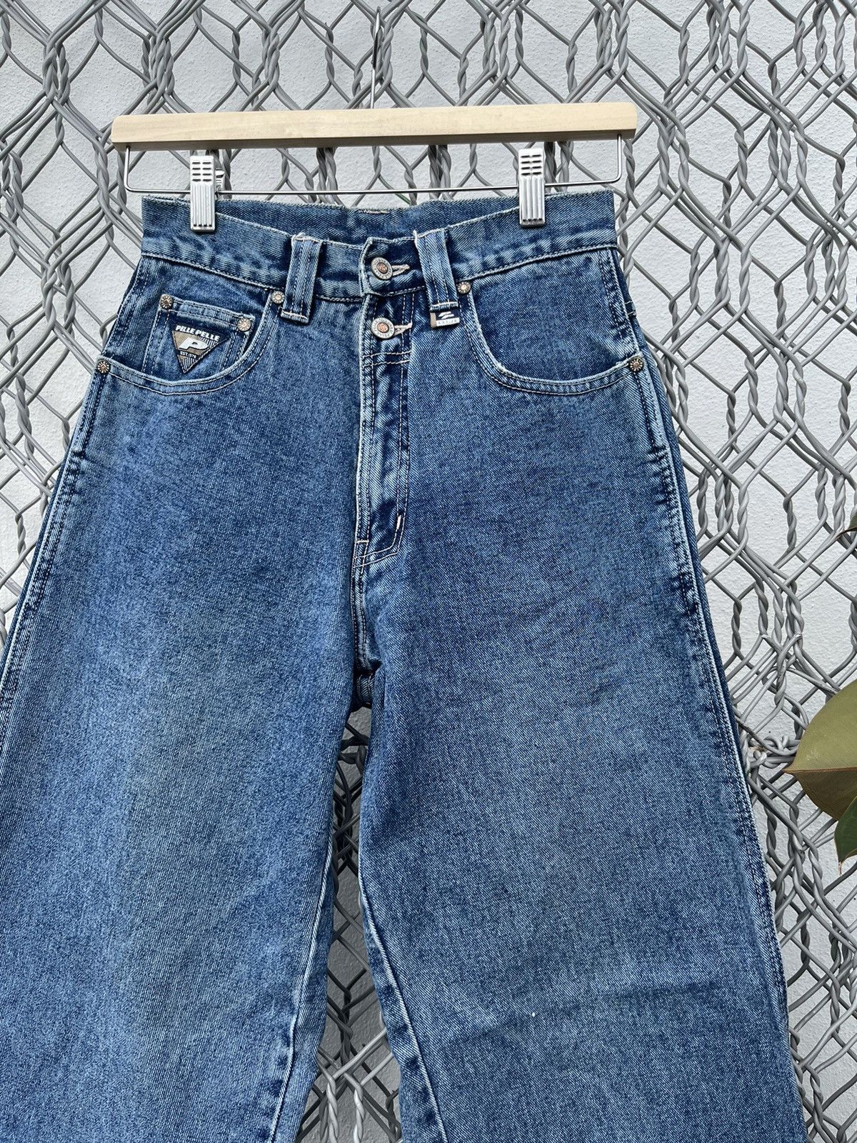 JNCO × Pelle Pelle Vintage Pelle Pelle Embroided Logo Baggy Jeans Size 26" / US 2 / IT 38 - 4 Thumbnail