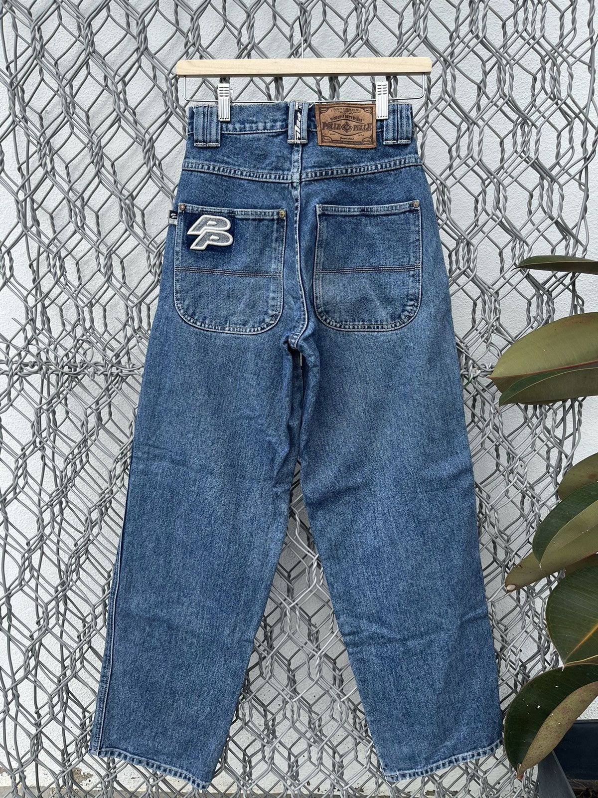 JNCO × Pelle Pelle Vintage Pelle Pelle Embroided Logo Baggy Jeans Size 26" / US 2 / IT 38 - 2 Thumbnail
