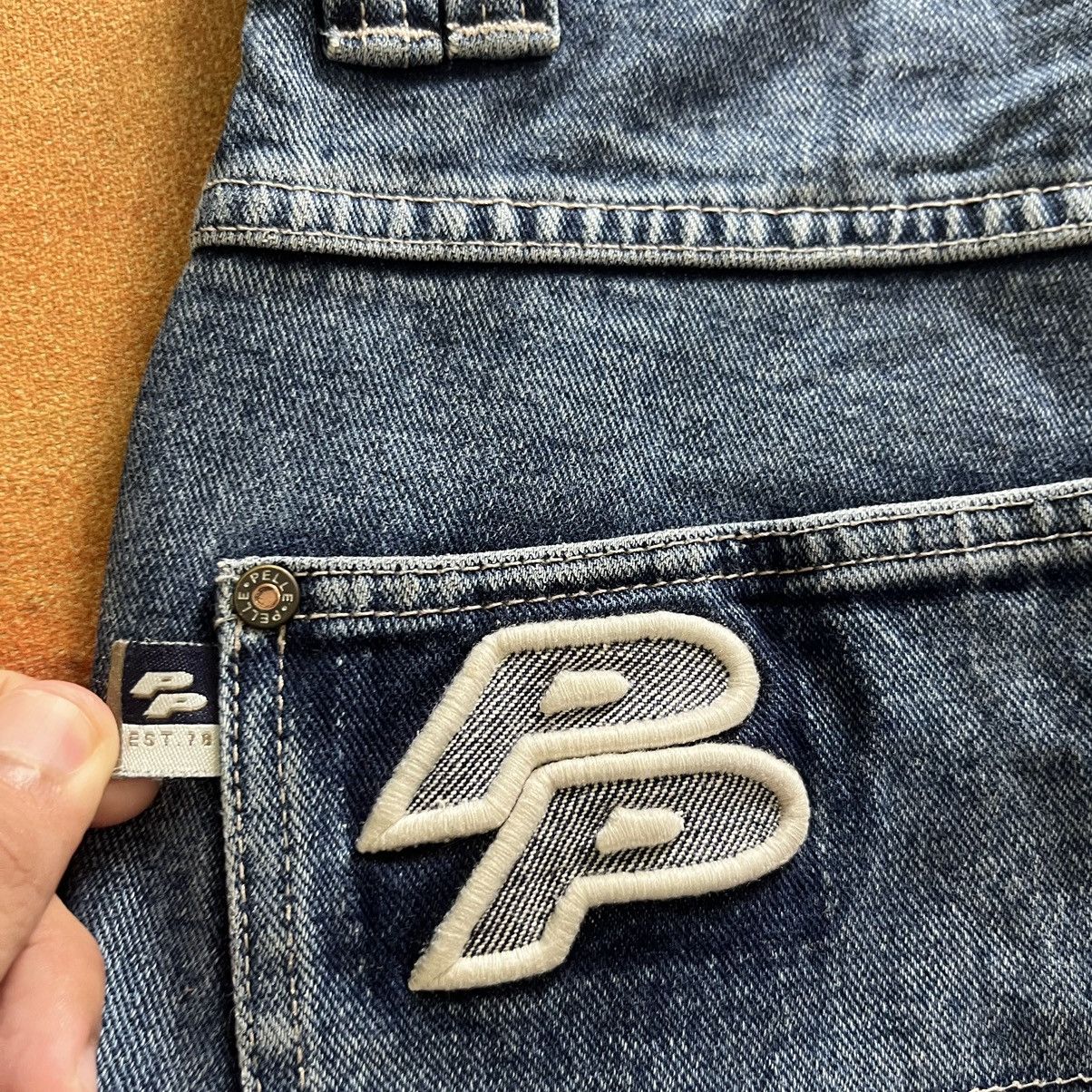 JNCO × Pelle Pelle Vintage Pelle Pelle Embroided Logo Baggy Jeans Size 26" / US 2 / IT 38 - 18 Thumbnail