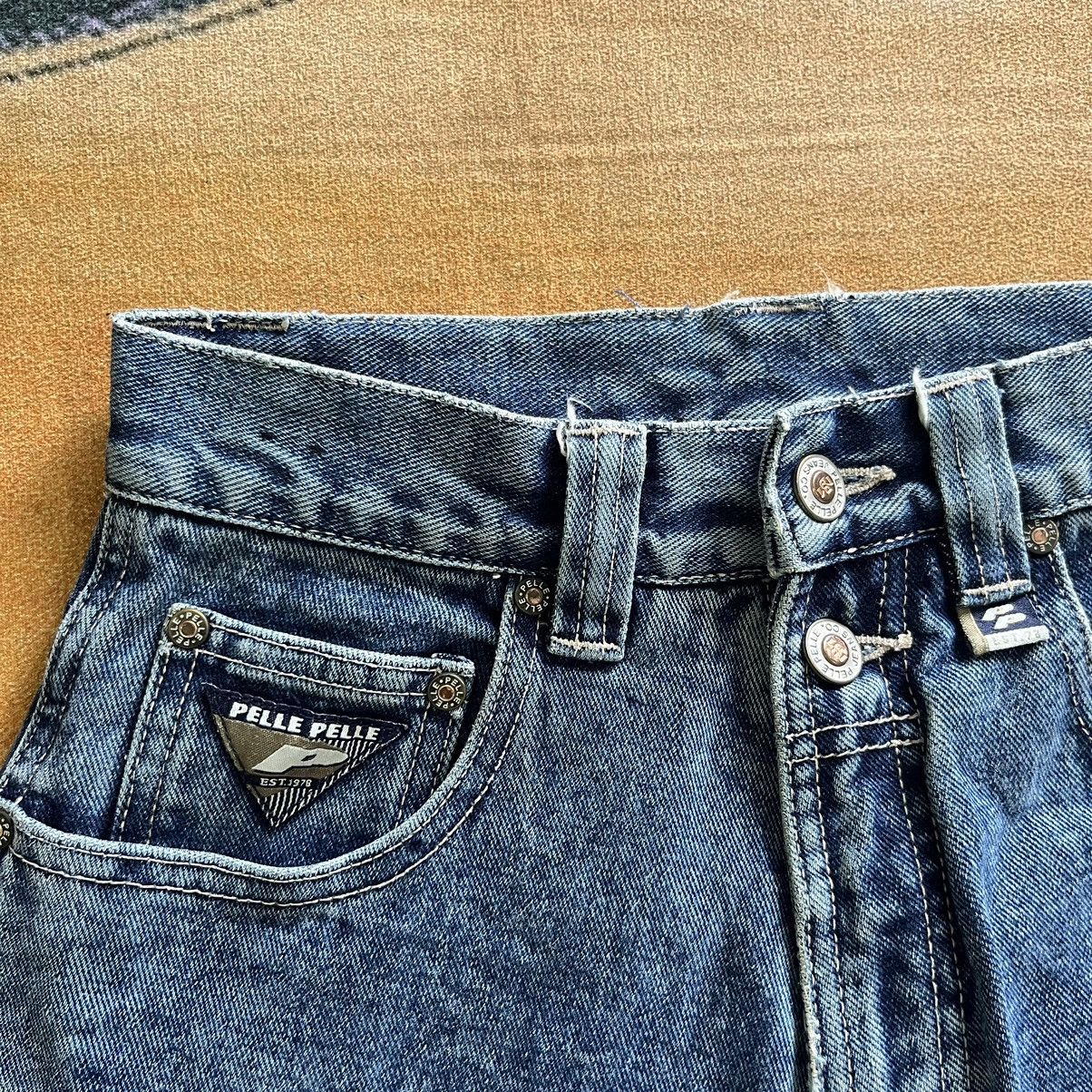 JNCO × Pelle Pelle Vintage Pelle Pelle Embroided Logo Baggy Jeans Size 26" / US 2 / IT 38 - 8 Thumbnail