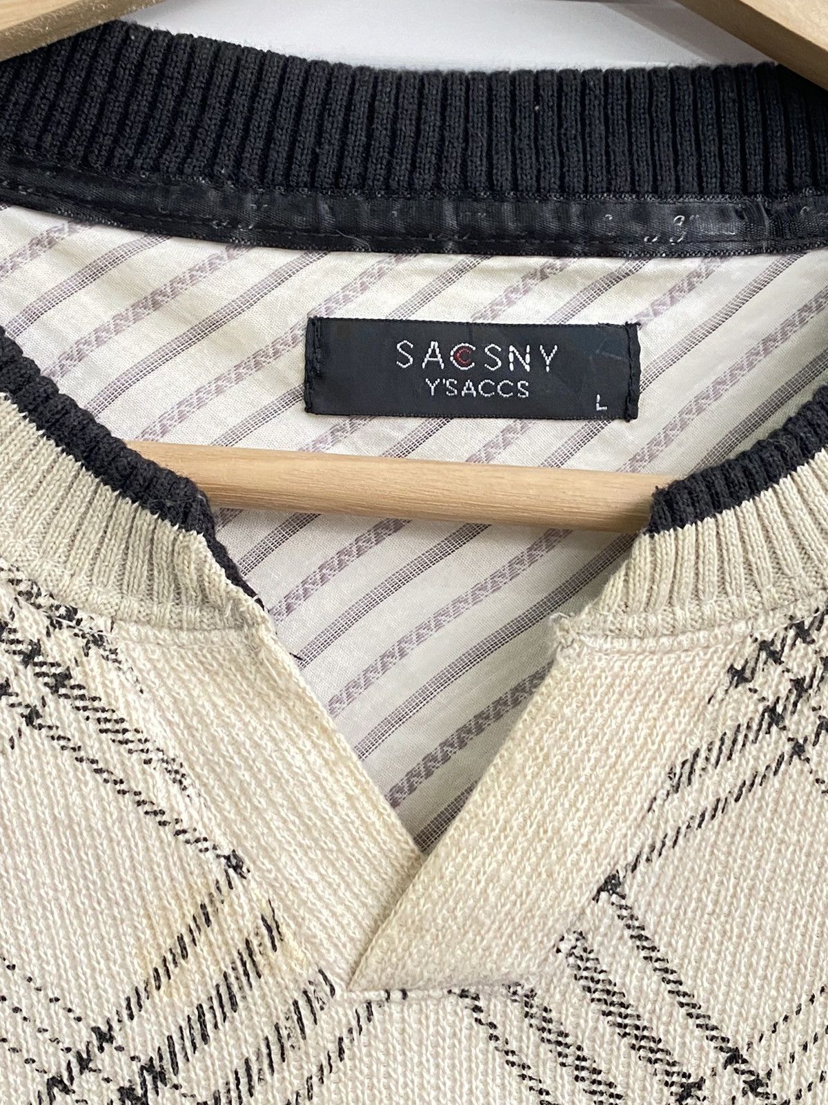 Vintage × Y's for Men × Yohji Yamamoto Vintage Yohji Yamamoto Sacsny Ysaccs Crewneck Size US L / EU 52-54 / 3 - 4 Thumbnail