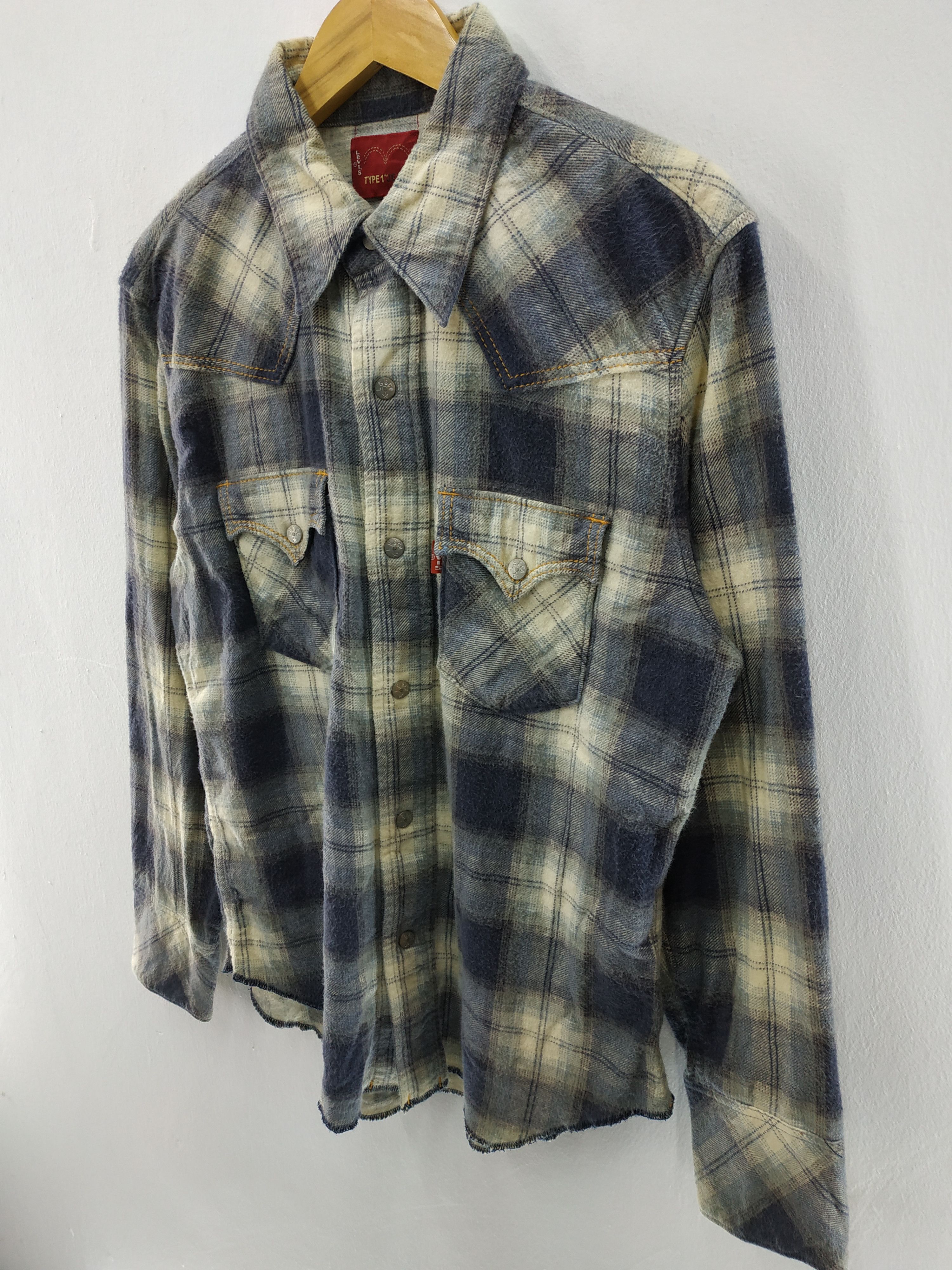 Levi's Vintage Y2K Levi's Checked Western Shirt Size US L / EU 52-54 / 3 - 2 Thumbnail