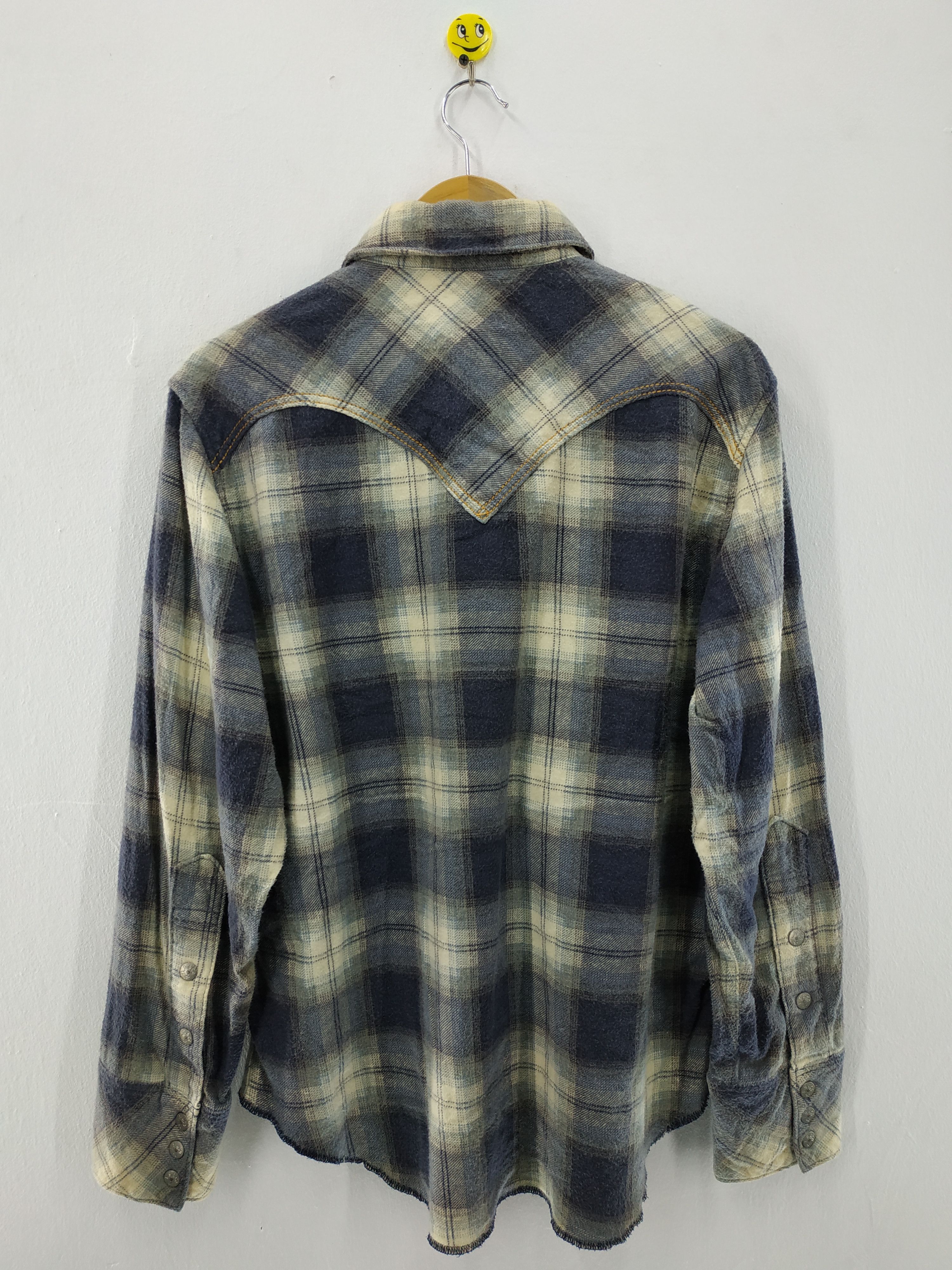 Levi's Vintage Y2K Levi's Checked Western Shirt Size US L / EU 52-54 / 3 - 3 Thumbnail