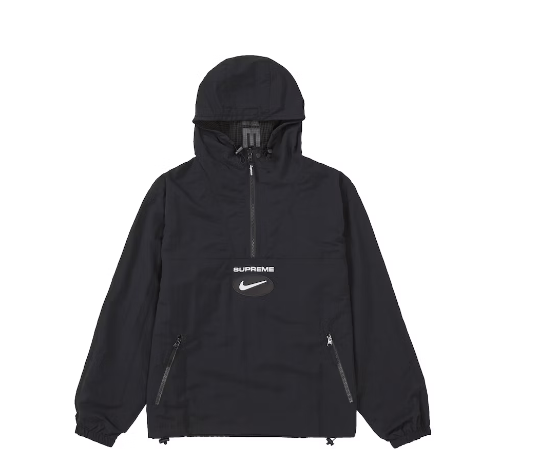 Supreme Supreme × NIKE JEWEL REVERSIBLE RIPSTOP ANORAK BLACK XL | Grailed