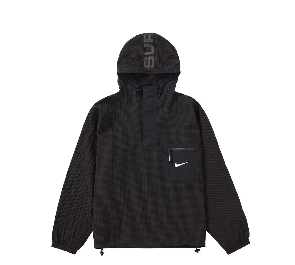 Supreme Supreme × NIKE JEWEL REVERSIBLE RIPSTOP ANORAK BLACK XL | Grailed