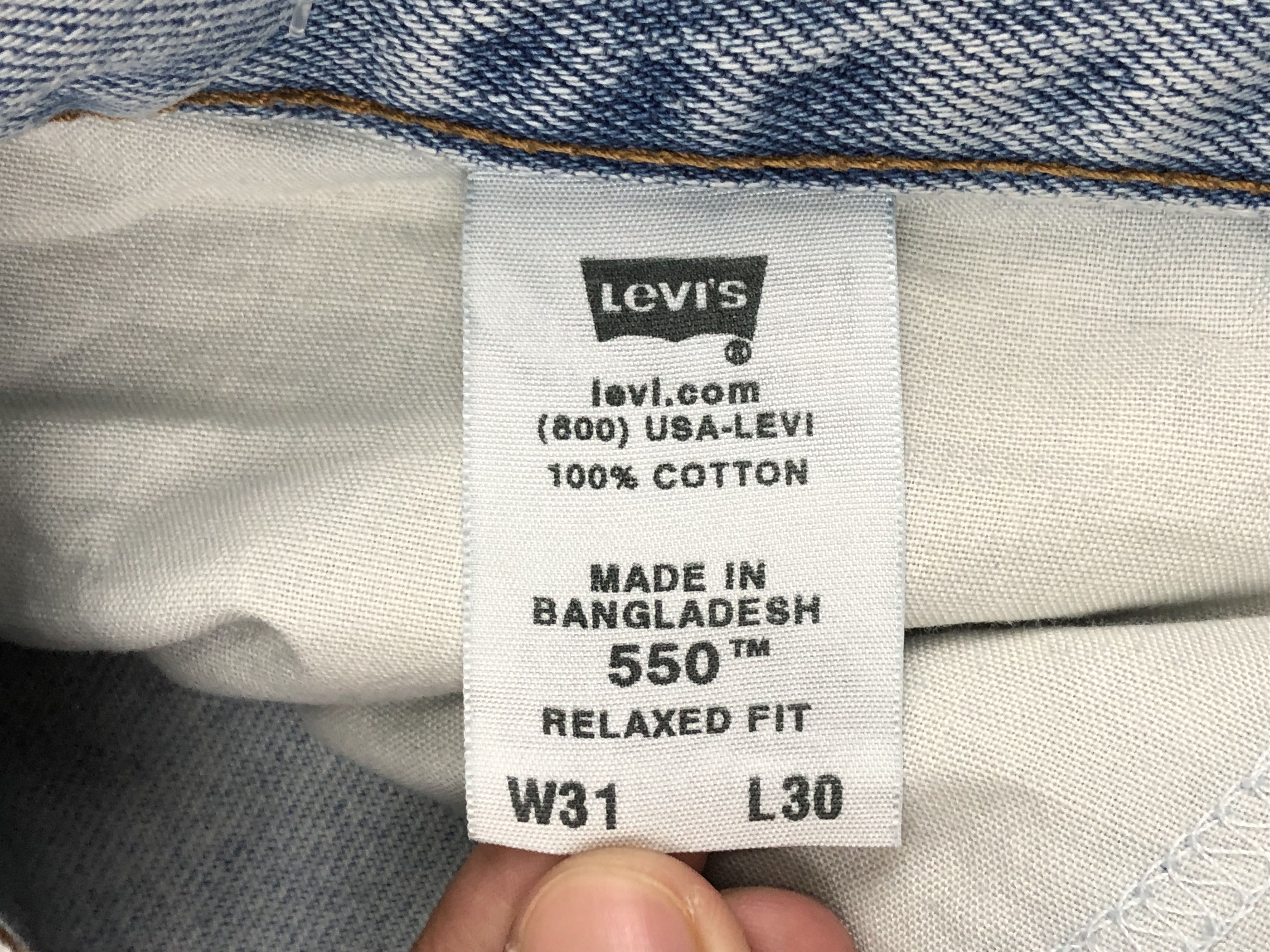 Levi's × Vintage Vintage Levis 550 Faded Blue Jeans DP1483 Size US 31 - 9 Thumbnail