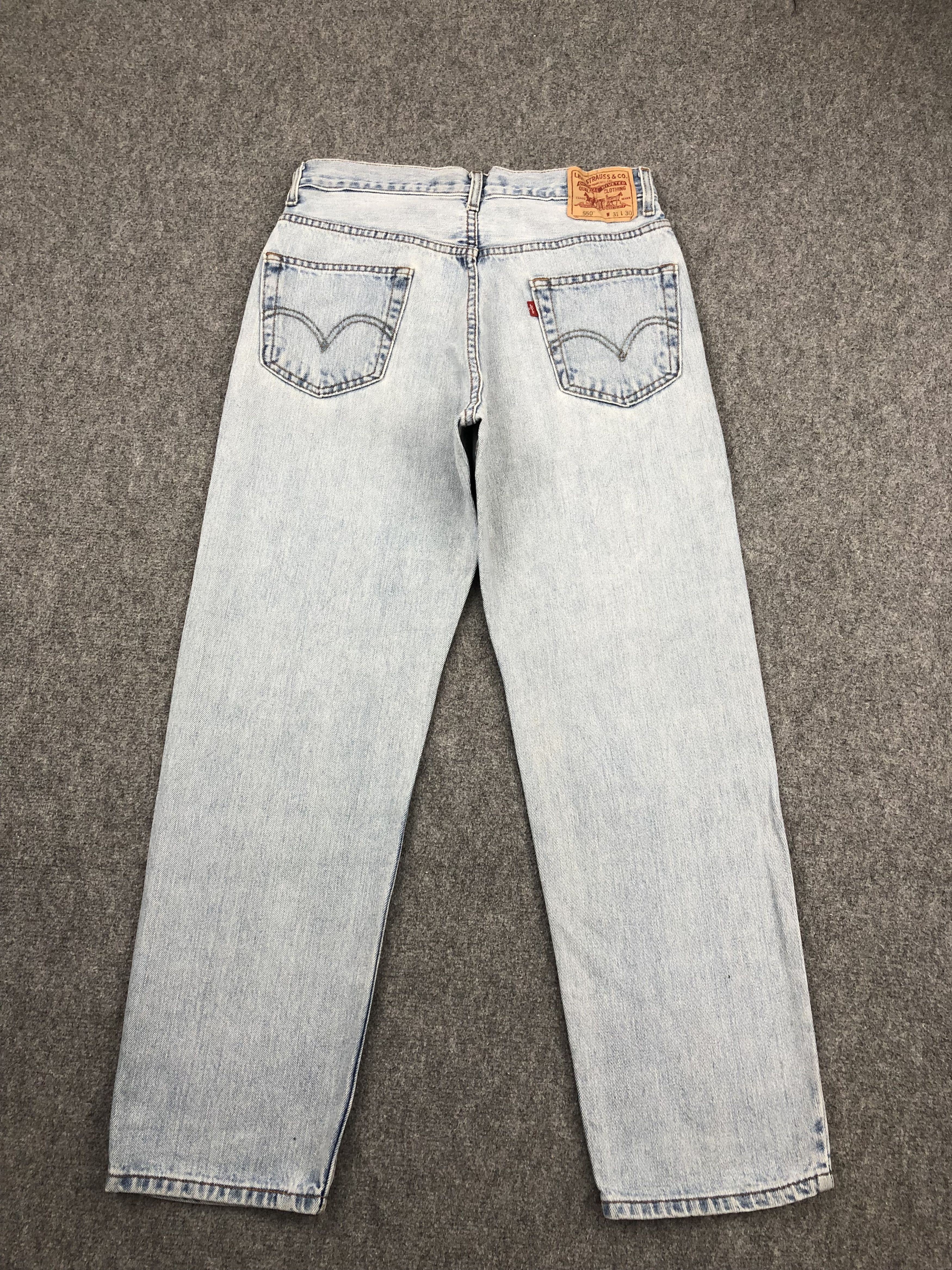 Levi's × Vintage Vintage Levis 550 Faded Blue Jeans DP1483 Size US 31 - 3 Thumbnail